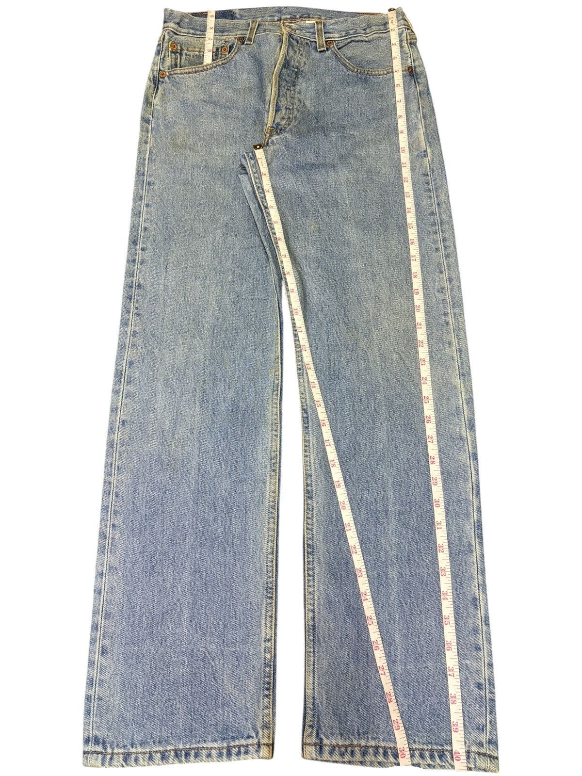 Levi's Vintage 90s Levis 501 Blue Wash Distressed Jeans Size US 30 / EU 46 - 7 Thumbnail