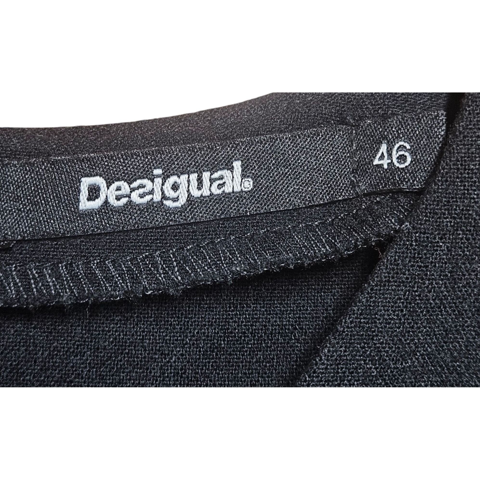 Desigual Desigual Women’s Sleeveless Black Dress 14 Embroidery Art to Size XL / US 12-14 / IT 48-50 - 3 Thumbnail