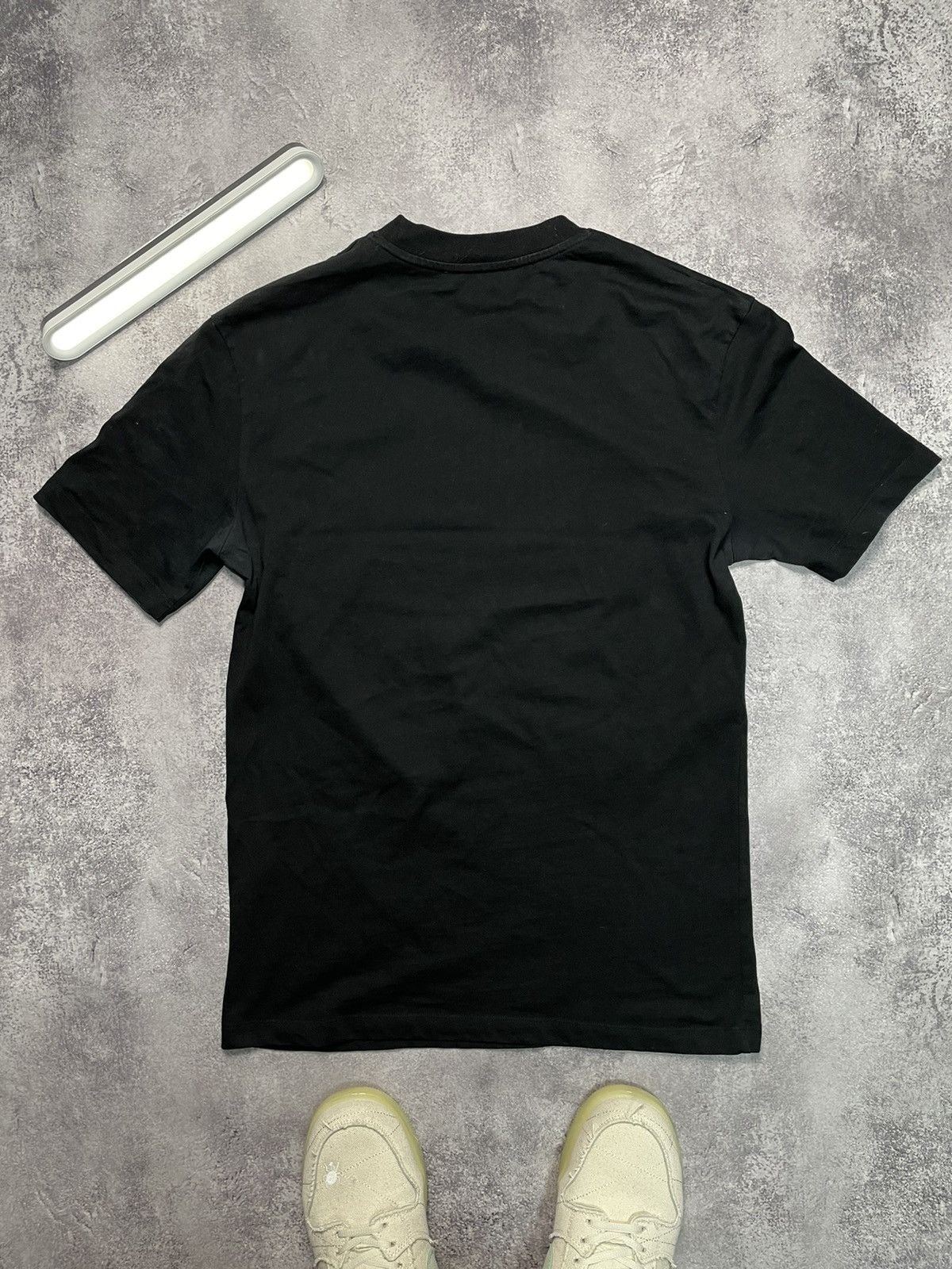 Alexander McQueen Alexander McQueen Monster Velour Velvet Logo Tee S Size US S / EU 44-46 / 1 - 8 Thumbnail