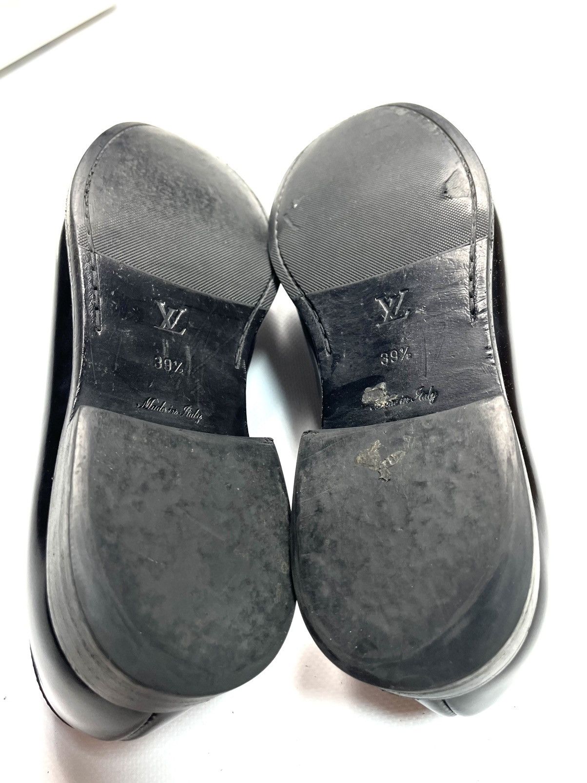 Louis Vuitton LV Chess Flat Loafer QL Glazed Calf Chain 39.5 Size US 9.5 / IT 39.5 - 9 Thumbnail
