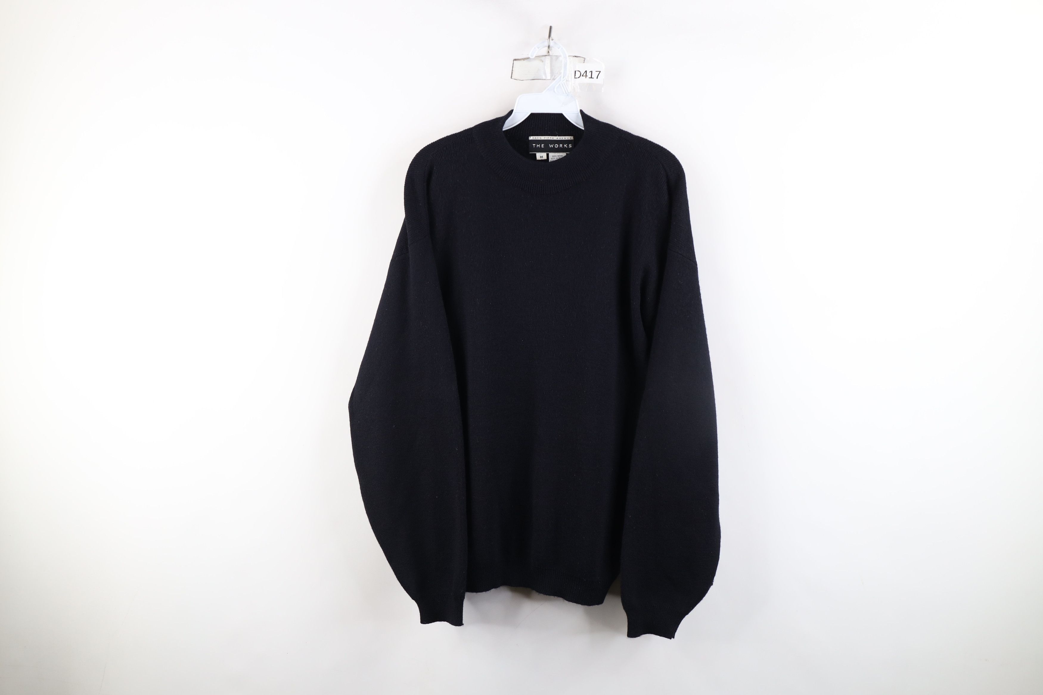Vintage Vintage 90s Streetwear Wool Blend Knit Mock Neck Sweater Size US M / EU 48-50 / 2 - 1 Thumbnail