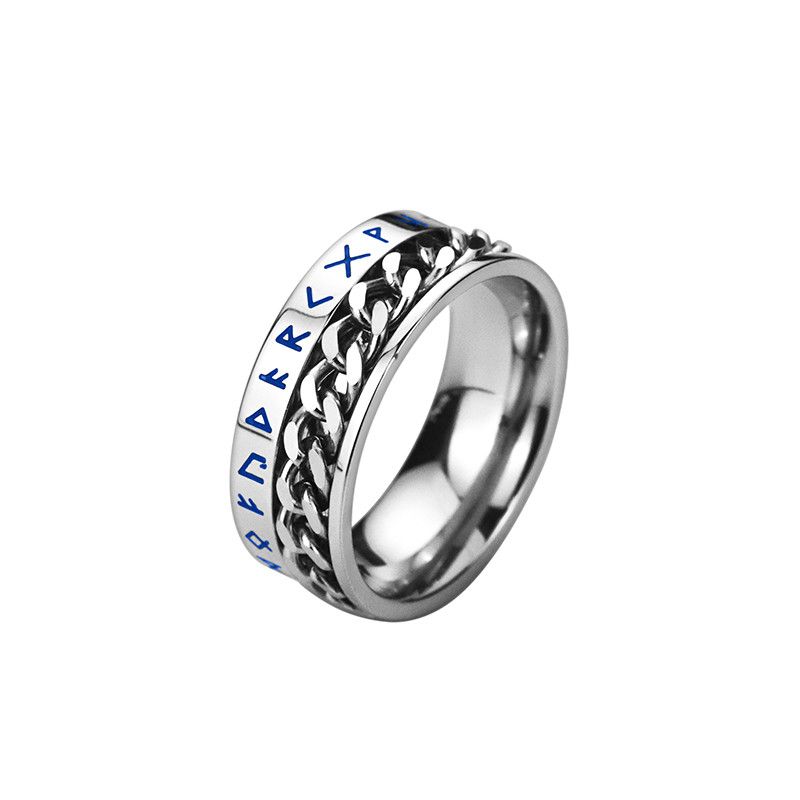 Jewelry Retro Jewelry Rings Open Size Chrome Ring (Size 7-13) Size ONE SIZE - 4 Thumbnail