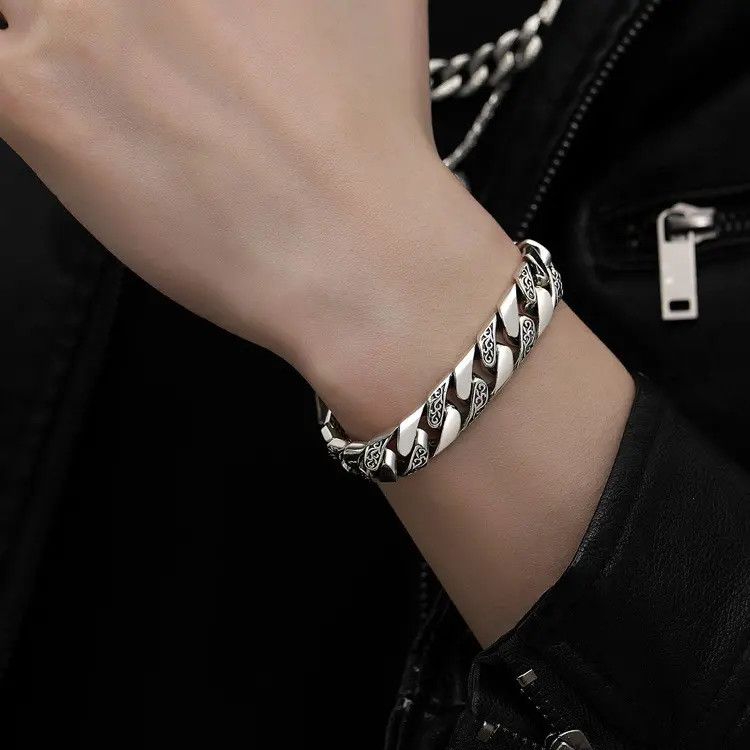 Japanese Brand × Jewelry Eternal Vine Cuban Chain Domineering Thick Bracelet Size ONE SIZE - 3 Thumbnail