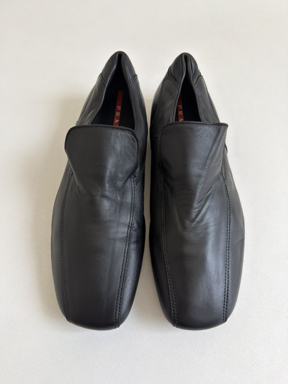 Prada Black Panelled Leather ‘Hybrid’ Loafers Size US 11 / EU 44 - 8 Thumbnail