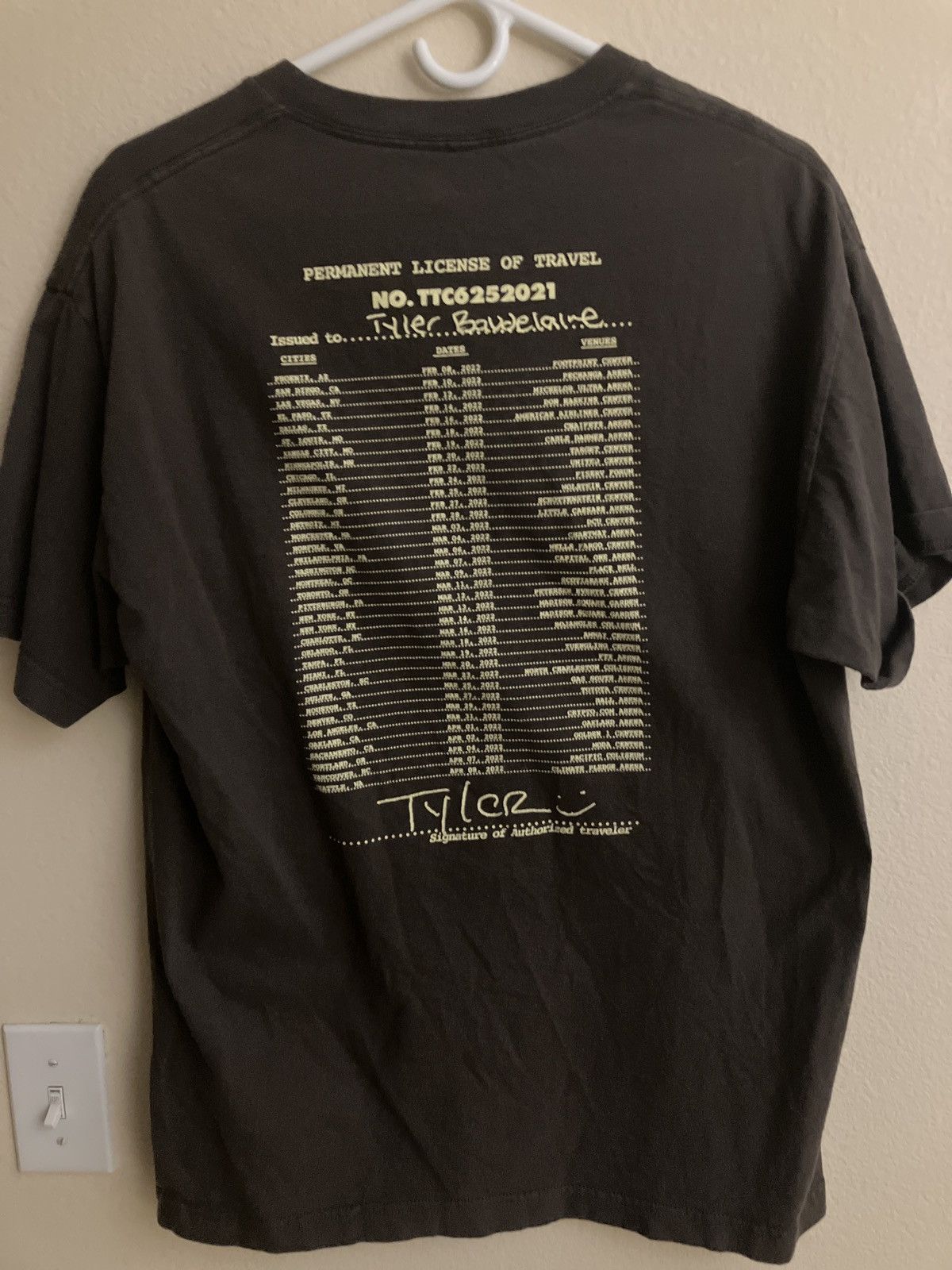 Tyler The Creator Tyler The Creator CMIYGL Tour T-Shirt - Large (Brown) Size US L / EU 52-54 / 3 - 3 Thumbnail