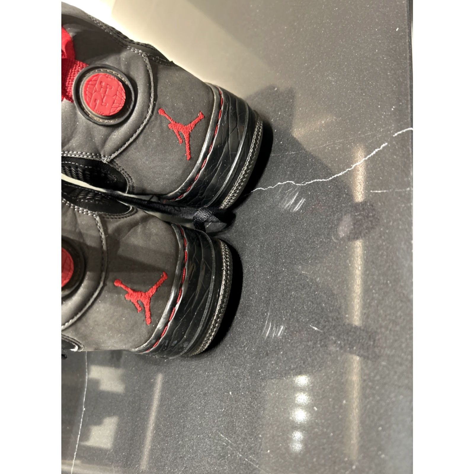 Nike VINTAGE Air Jordan 10 Fusion Charcoal Size 9 Mens Nike Retro Black Red AF1 352753-061 Sneaker Mens Size US 9 / EU 42 - 5 Thumbnail