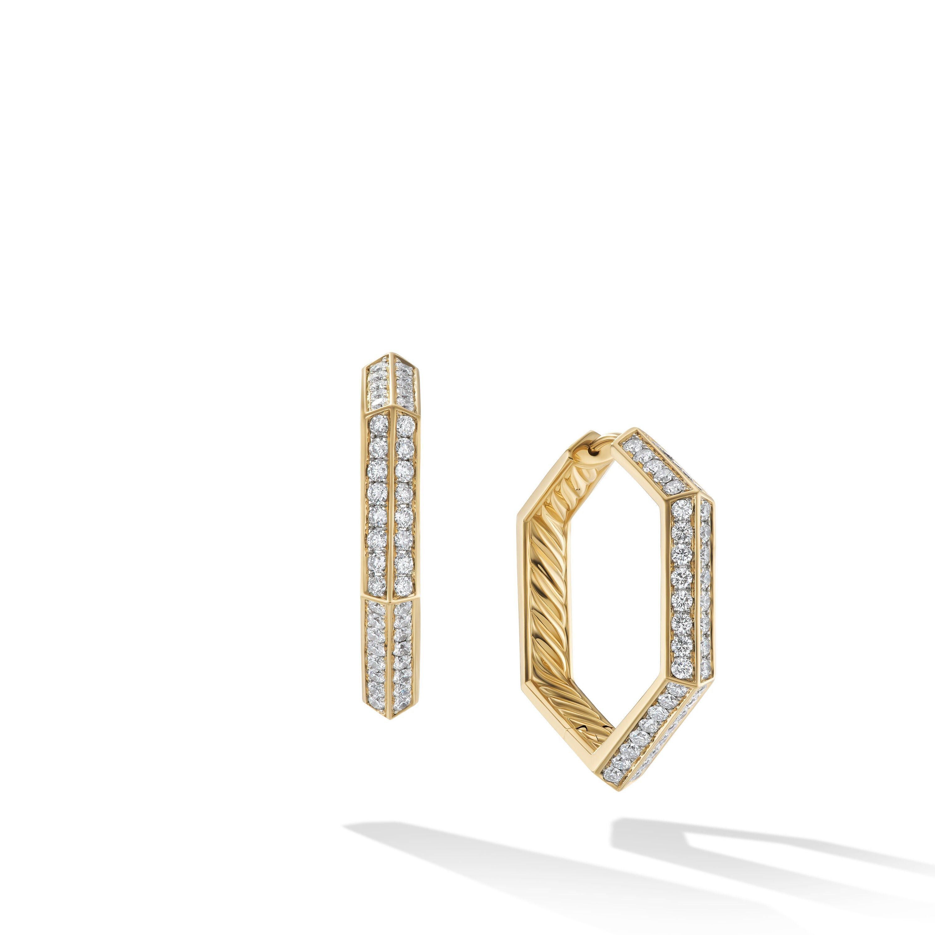 David Yurman o1w1db10526 E17516D/Size 8/Carlyle Hoop Earrings in Golden Size ONE SIZE - 1 Thumbnail