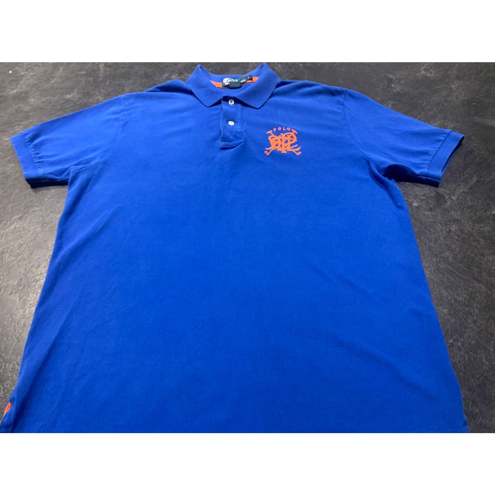 Polo Ralph Lauren Polo Ralph Lauren Short Sleeve Polo Shirt Large Blue Colorblock Mens Size US L / EU 52-54 / 3 - 2 Thumbnail