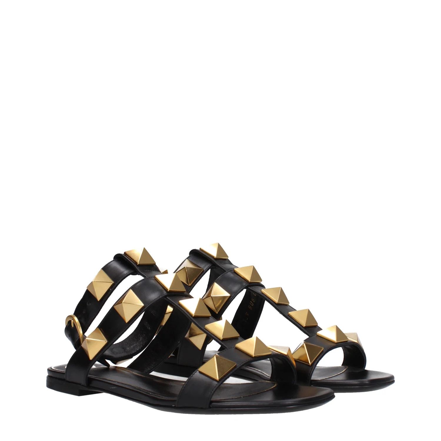 Valentino ob1o1e1224 Leather Sandals in Black Size US 6 / IT 36 - 2 Thumbnail