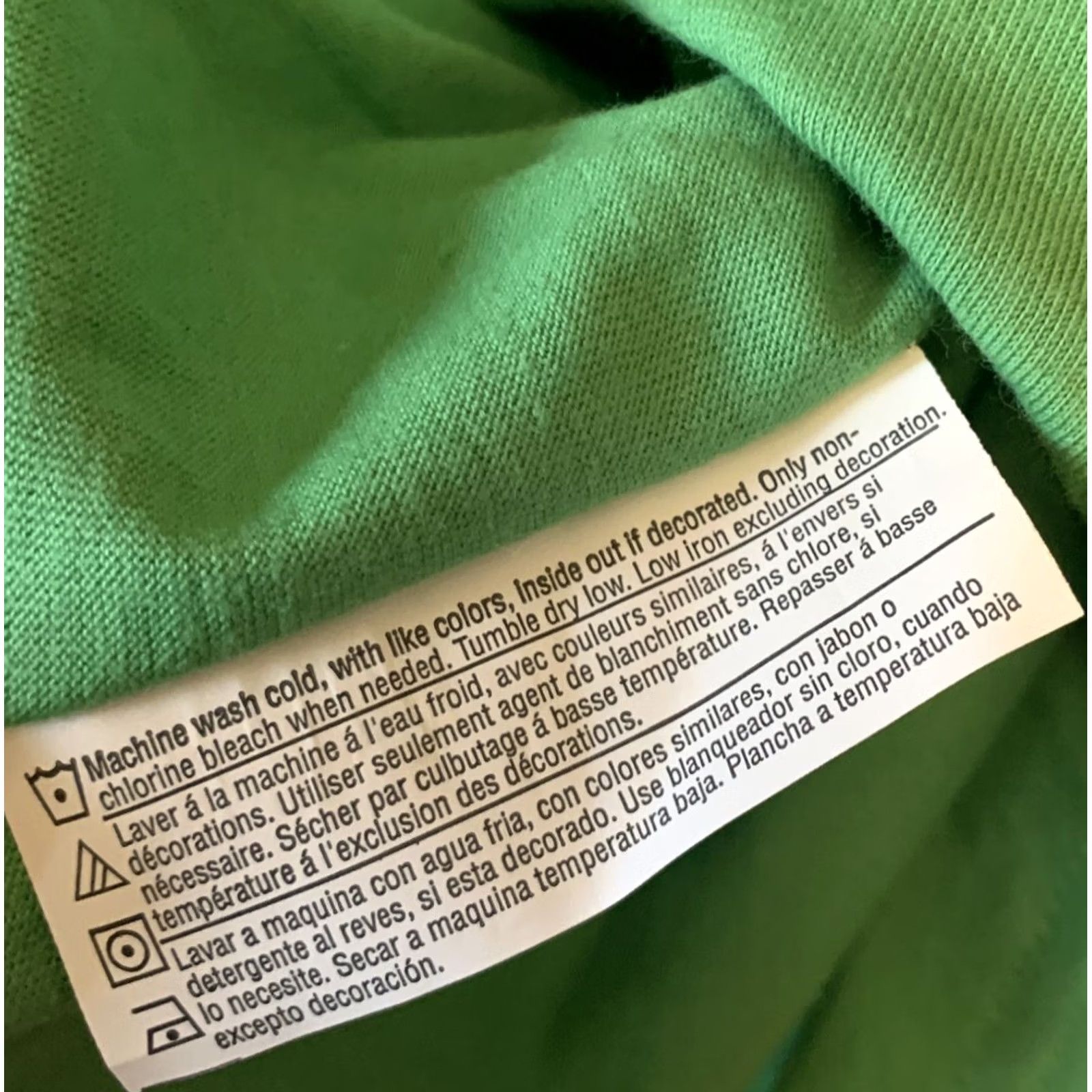 Vintage JMS Shirt Plus 2X Green Knit Short Sleeve Round Neck Ruffle Cotton NWT 775 Womens Size XXL / US 16-18 / IT 52-54 - 6 Thumbnail