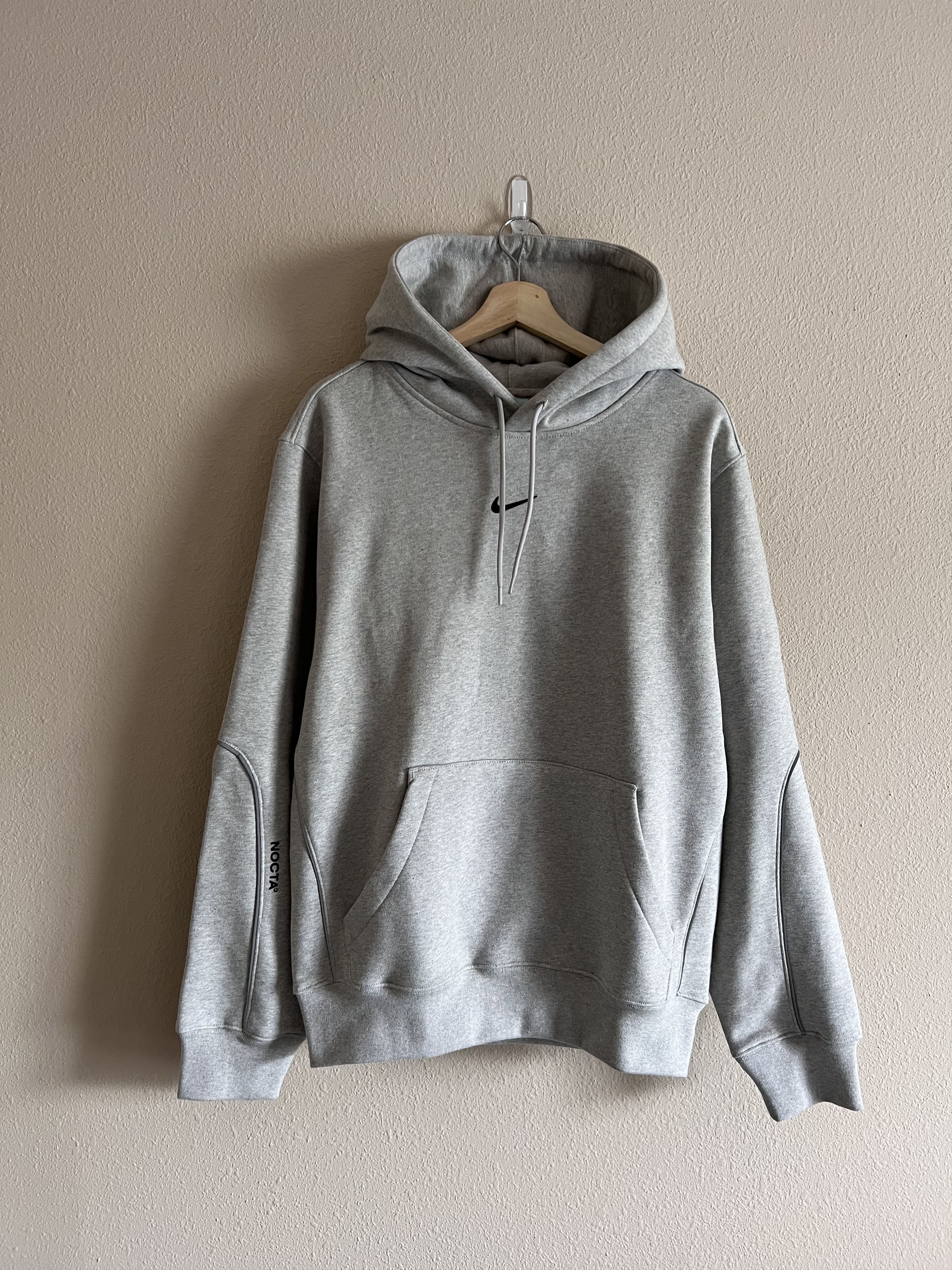 Nike Nike NOCTA Center Swoosh Cardinal Stock Hoodie in Grey | Grailed