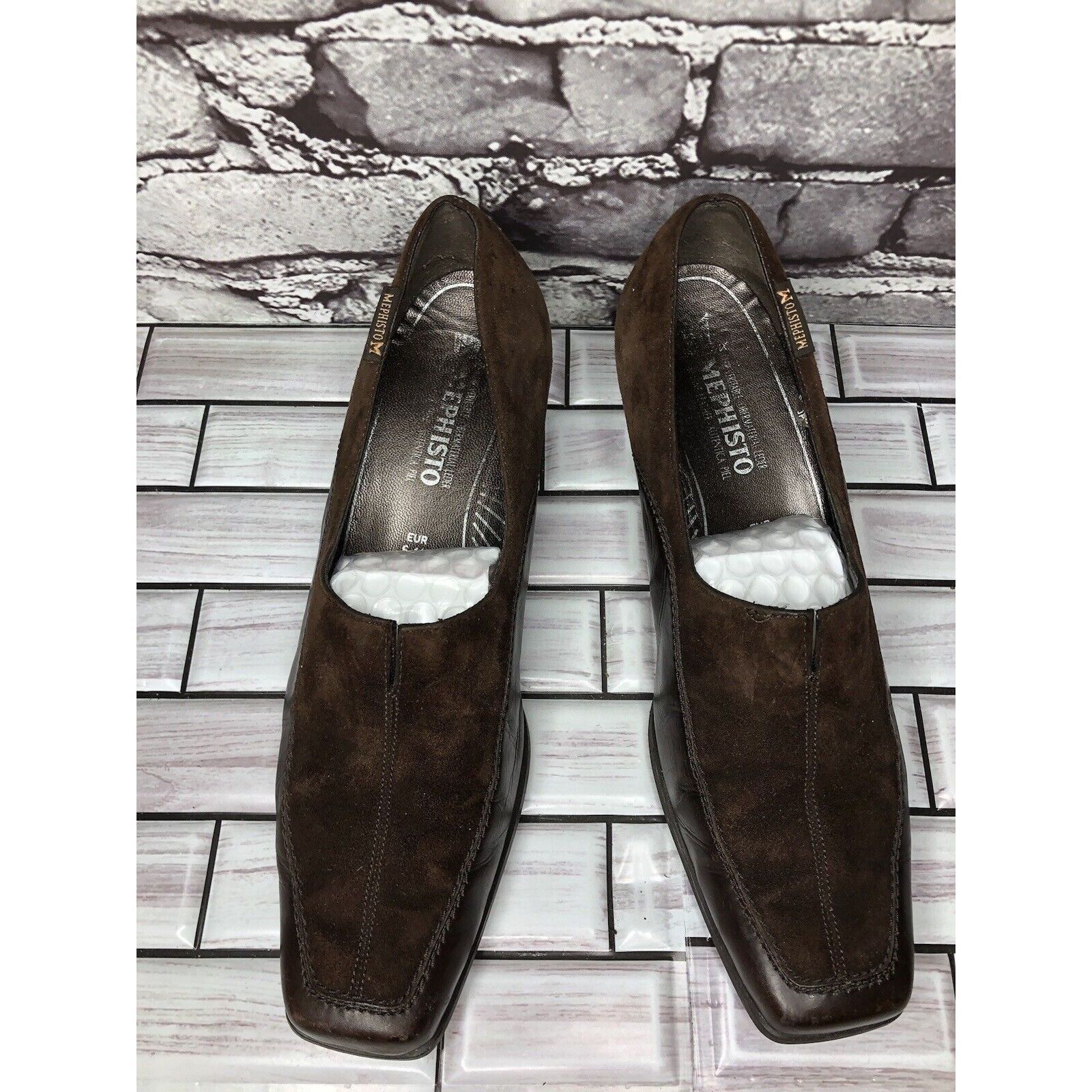 Mephisto Mephisto Brown Suede Leather Square Toe Split Toe Loafers He Size US 9 / IT 39 - 20 Thumbnail