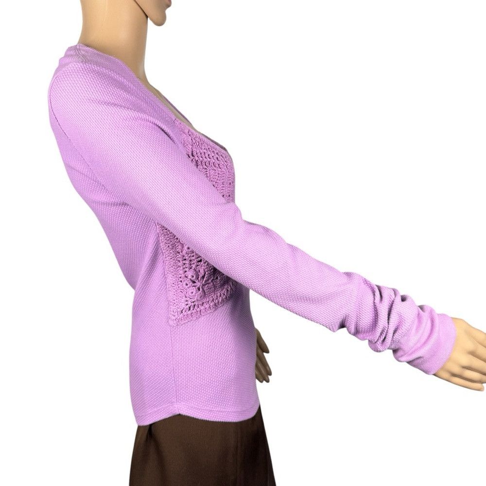 Free People NWT New $98 Free People Butterfly Dreams Purple Top Size M Size M / US 6-8 / IT 42-44 - 4 Thumbnail