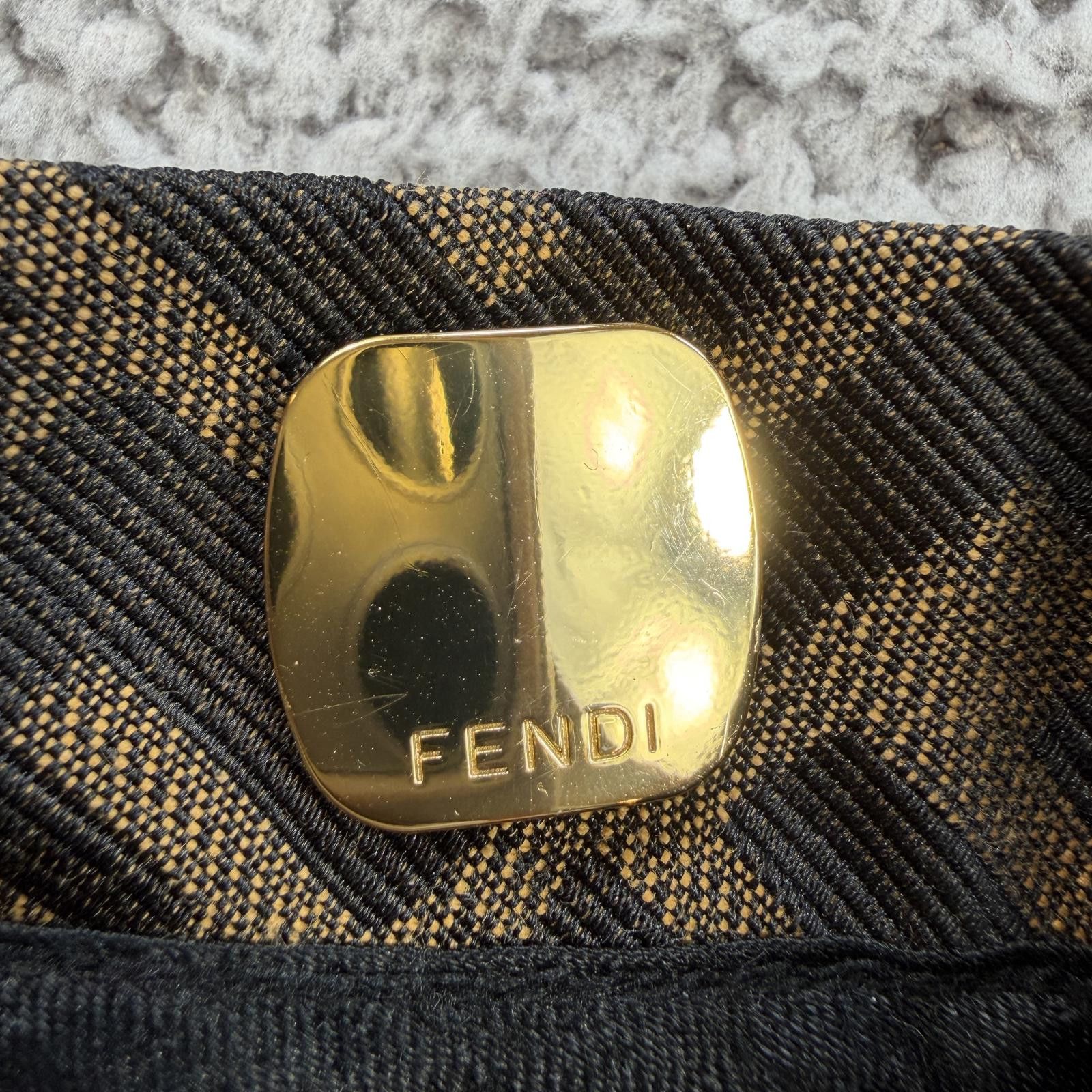 Fendi Fendi FF Monogram Zucca Pants Wide Leg Flare Brown Italy Size 28" / US 6 / IT 42 - 7 Thumbnail