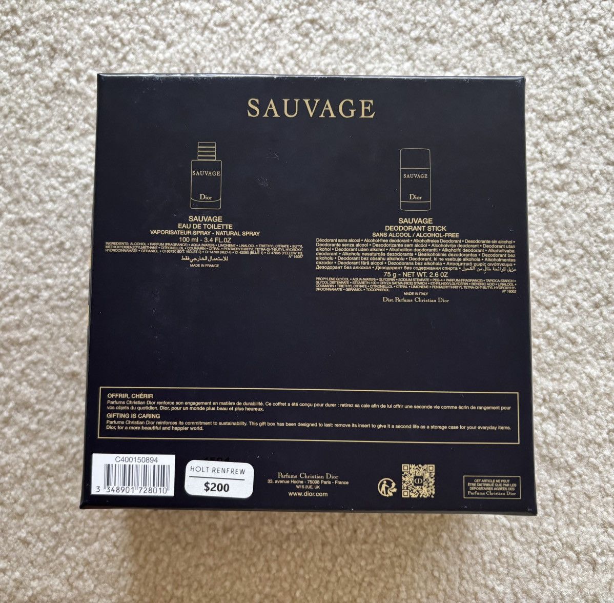 Christian Dior Monsieur Sauvage Eau de Toilette brand new Size ONE SIZE - 5 Thumbnail