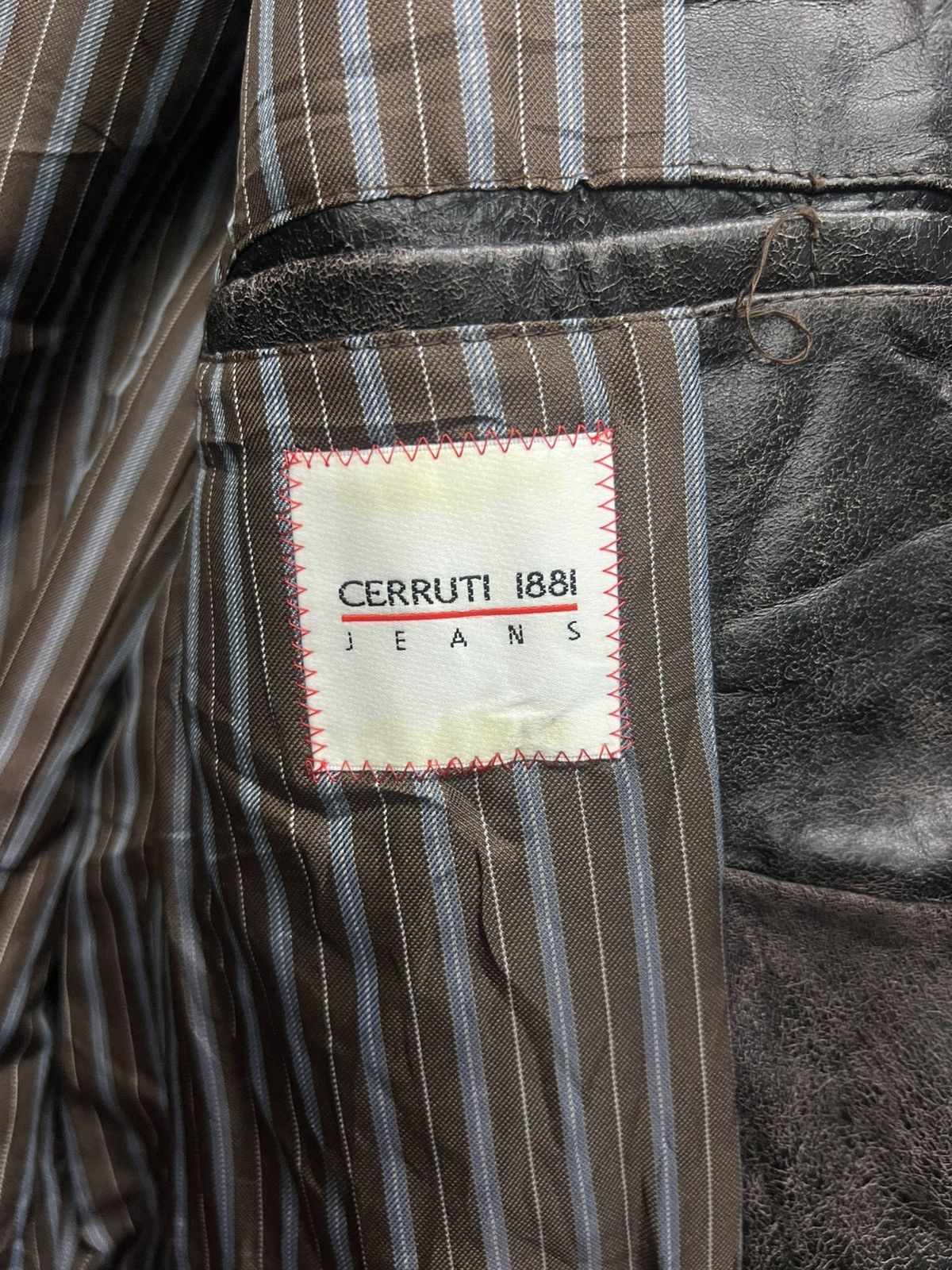 Cerruti 1881 Cerruti 1881 Jeans Leather Coat/Jacket Size US L / EU 52-54 / 3 - 7 Thumbnail