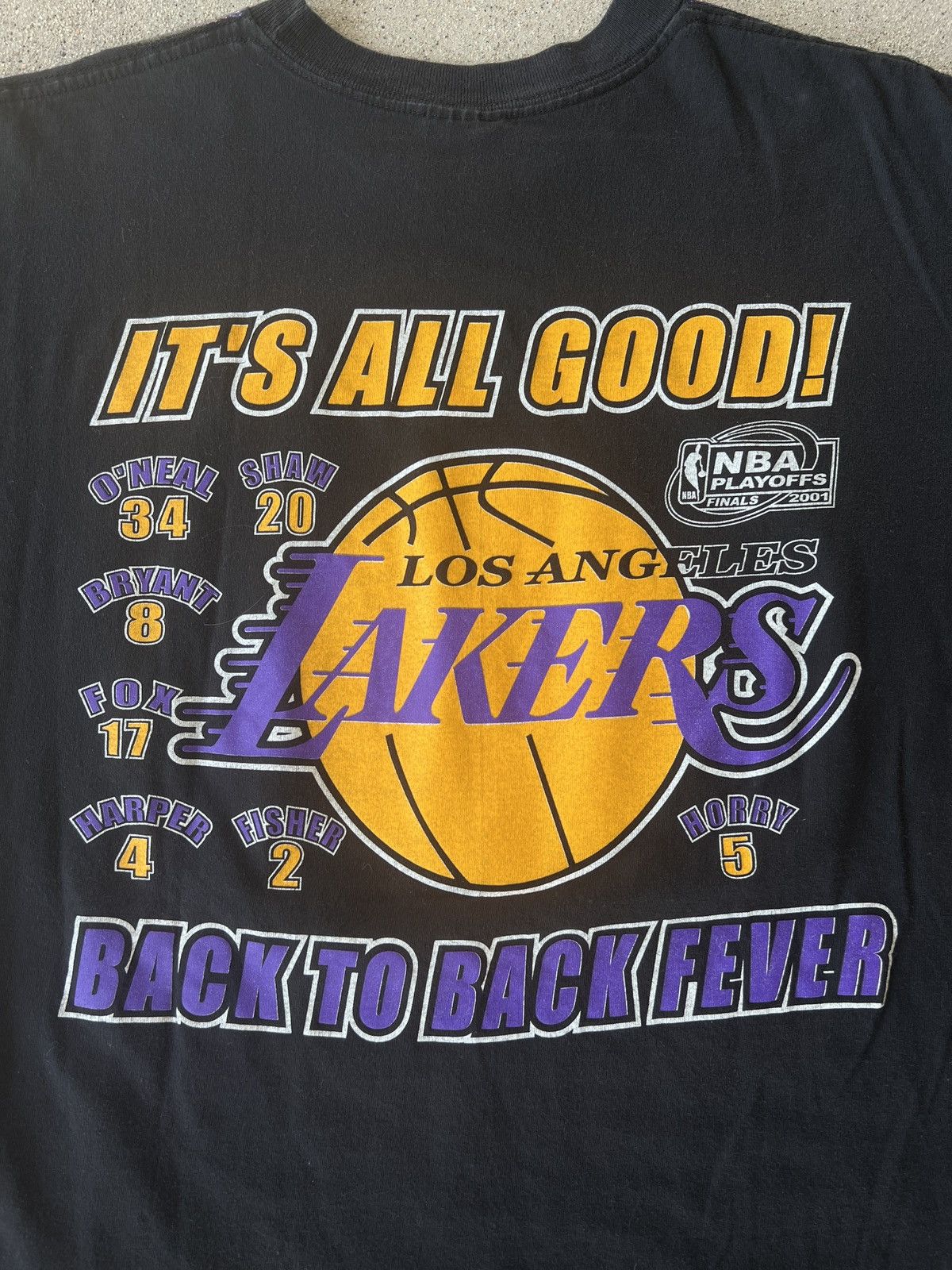 NBA Vintage 01’ L.A. Lakers “Back To Back Fever” NBA Finals Tee Size US L / EU 52-54 / 3 - 5 Thumbnail