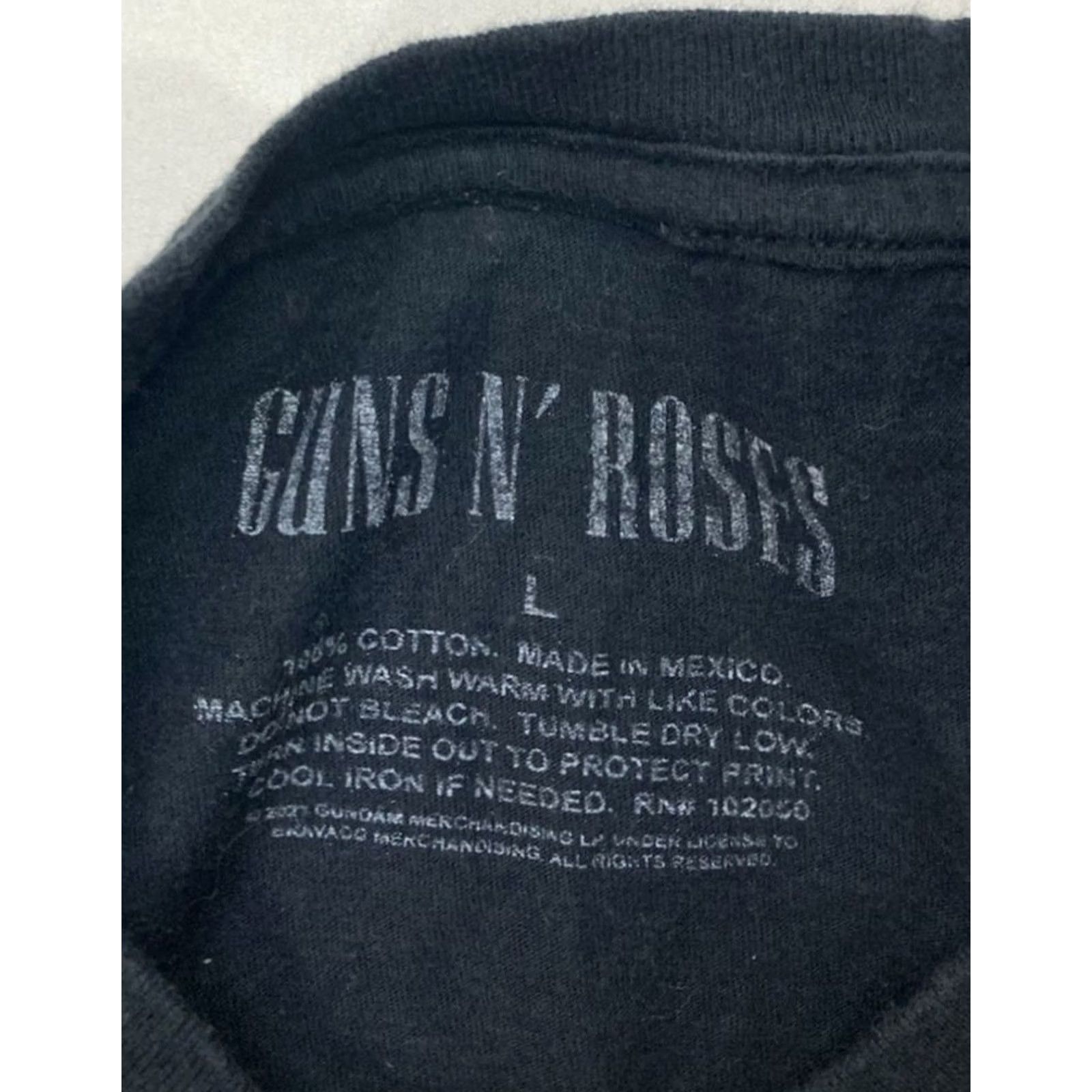 Vintage Guns N' Roses Logo Graphic T-shirt Men Large Black Short Sleeve Band Music Shirt Size US L / EU 52-54 / 3 - 4 Thumbnail