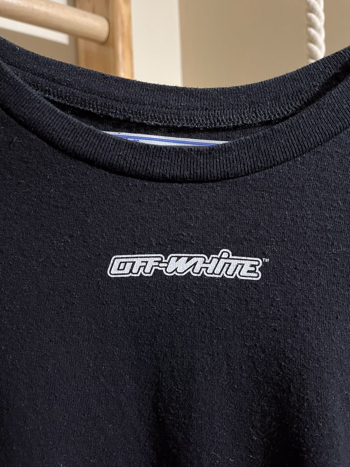 Rare Off White Marker Arrows Back Big Logo Long Sleeve