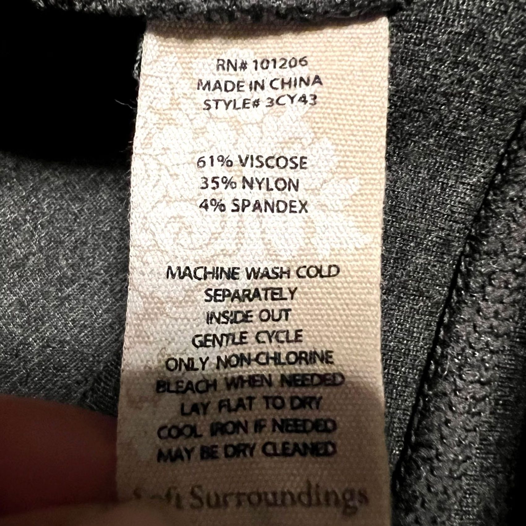 Soft Surroundings Soft Surroundings Pants Leggings Womens XL Petite Super Tech Super Slim Pocket Ankle Petite Gray PXL Women Size 40" / US 18 - 6 Thumbnail