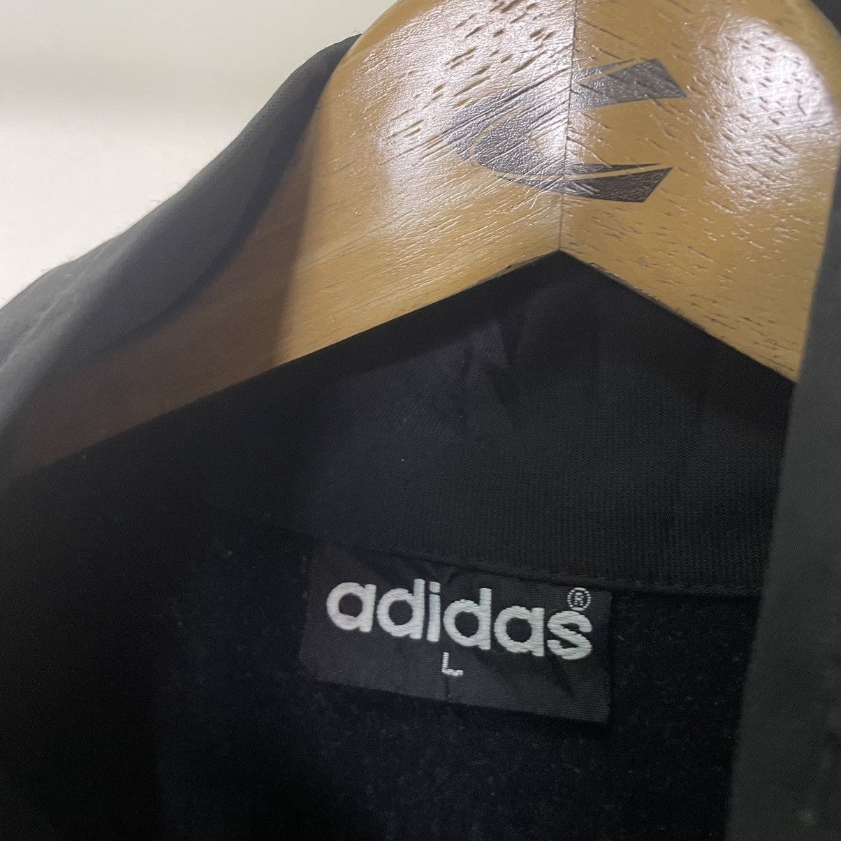 Adidas × Vintage Vintage 1990s Adidas Black Gold Track Jacket Tracktop Size US XL / EU 56 / 4 - 3 Thumbnail
