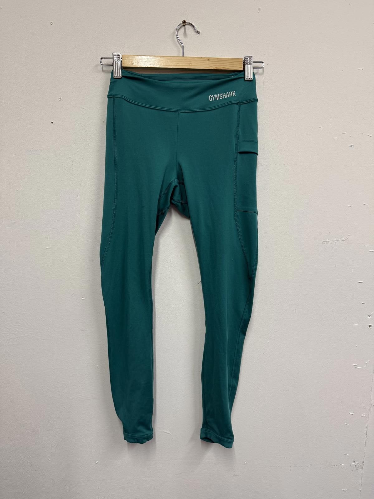 Gymshark Gymshark Teal Leggings with Side Pocket Size S Size 28" / US 6 / IT 42 - 1 Thumbnail