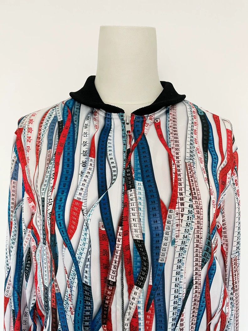Jean Paul Gaultier Jean Paul Gaultier Red, white and blue ruler jacket 2504-Ne Size S / US 4 / IT 40 - 2 Thumbnail
