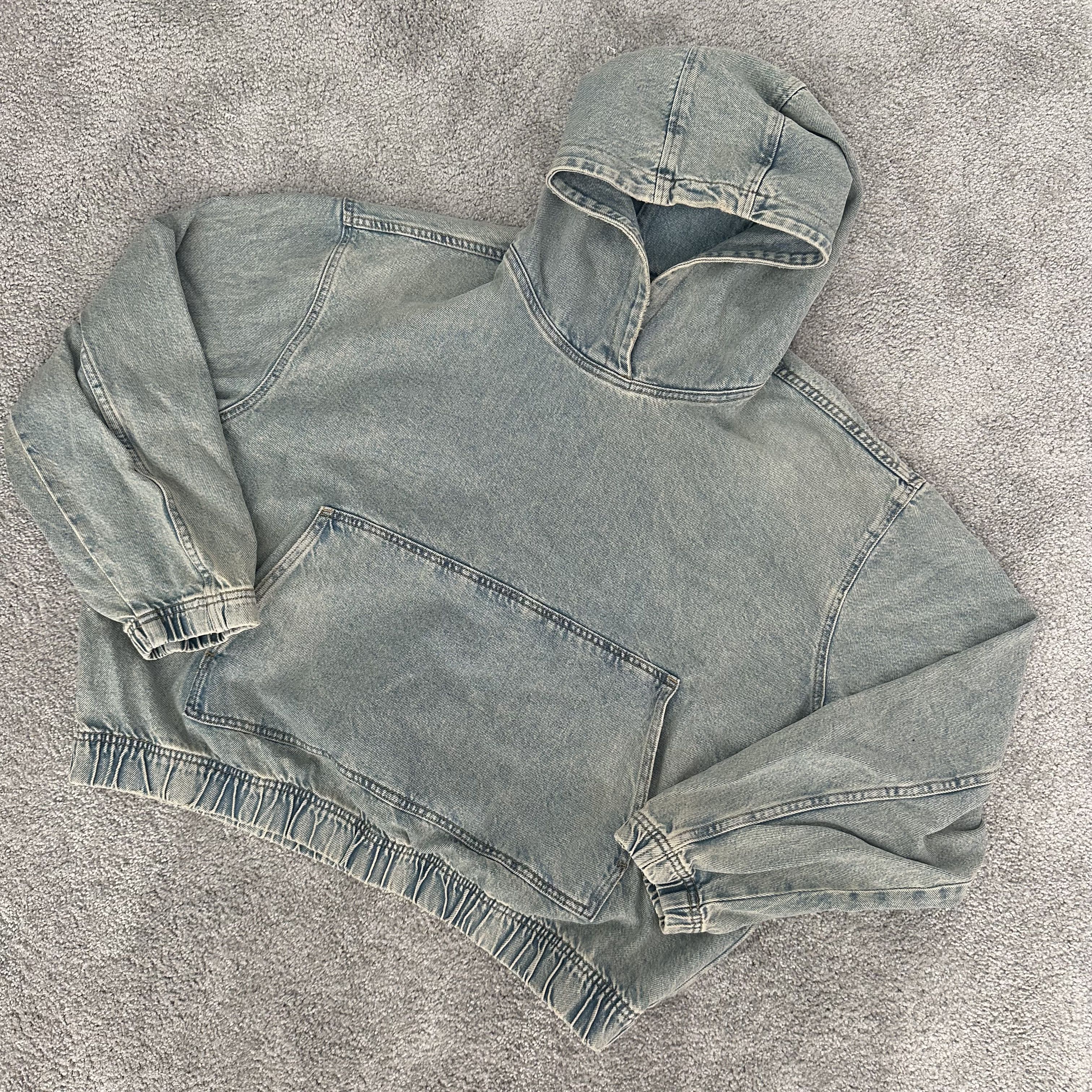 Other Balenciaga Kanye Style Avant Garde Vintage Denim Boxy Hoodie Size US M / EU 48-50 / 2 - 3 Thumbnail