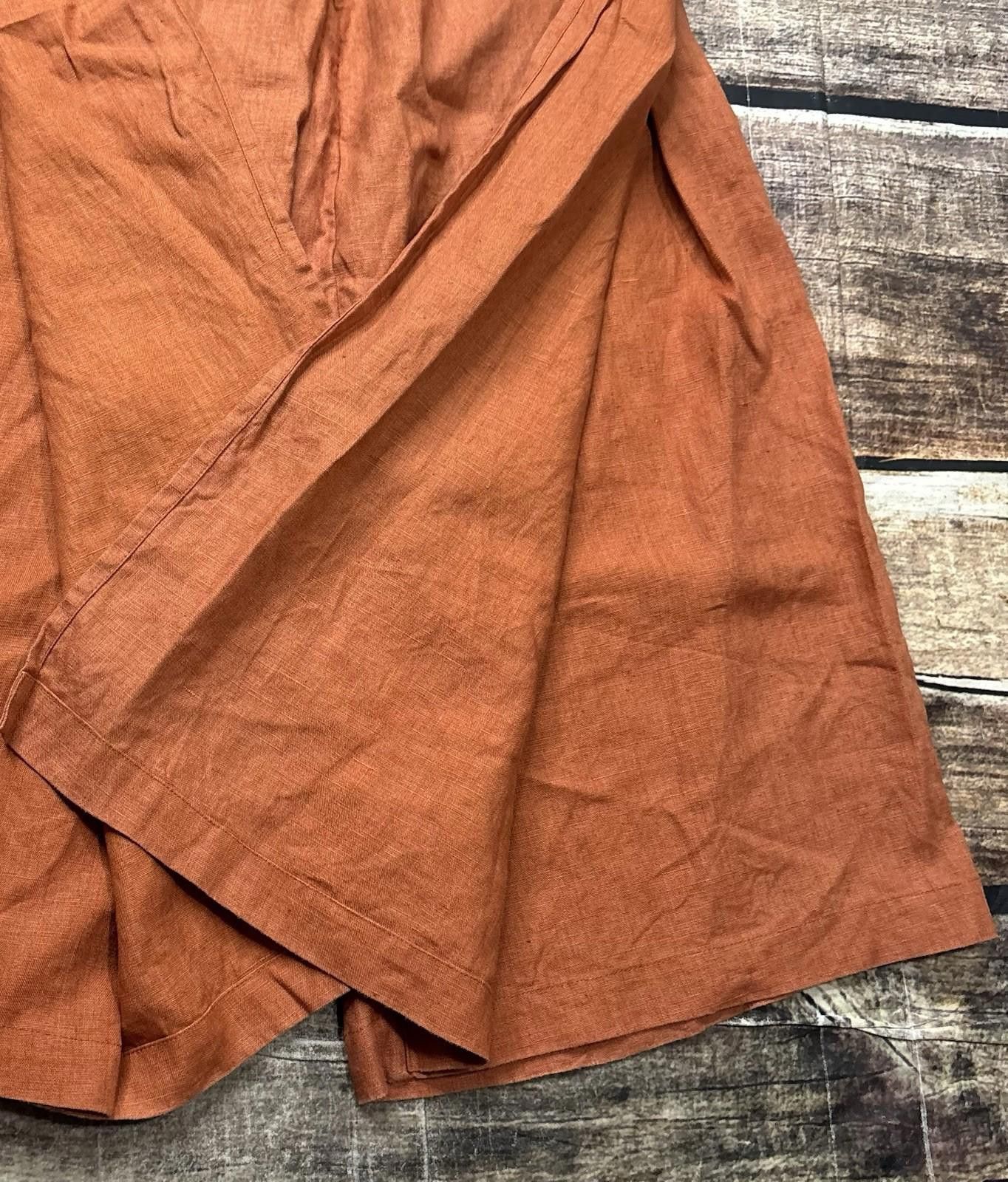Other Evarae Pants Women Size 6 26x27 Linen Wide Leg Long Paperbag Size 28" / US 6 / IT 42 - 6 Thumbnail