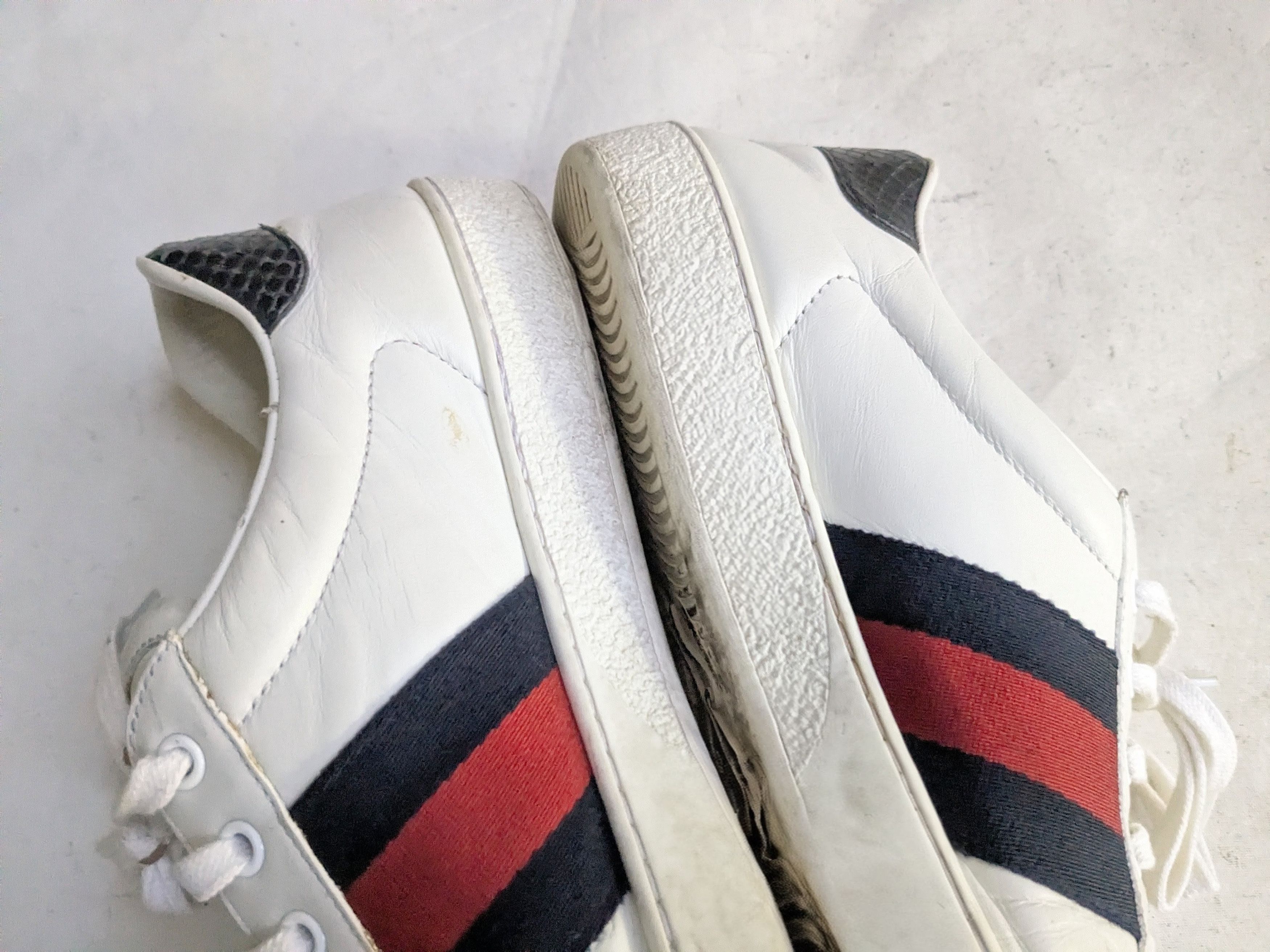 Gucci Gucci Ace Sneakers White Low Tops 9.5 Leather Size US 9.5 / EU 42-43 - 11 Thumbnail