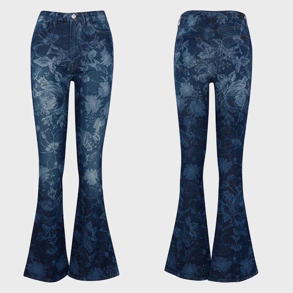 7 For All Mankind NWT New 7 For All Mankind Ultra High Rise Skinny Bootcut Fl Size 25" / US 0 / IT 36 - 1 Thumbnail