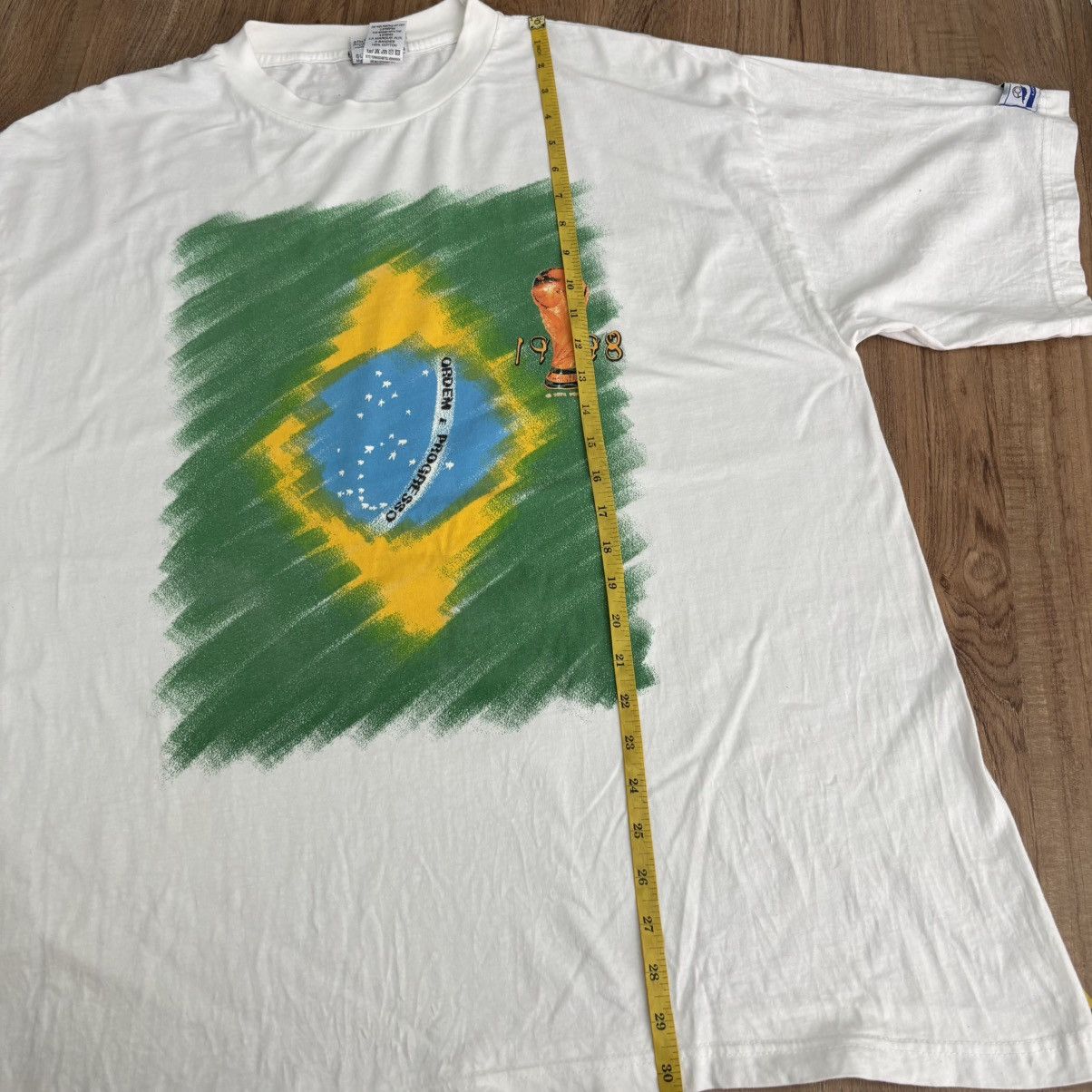Adidas × Vintage 90’s Brasil Football Shirt / 1998 World Cup France Soccer Size US XL / EU 56 / 4 - 9 Thumbnail