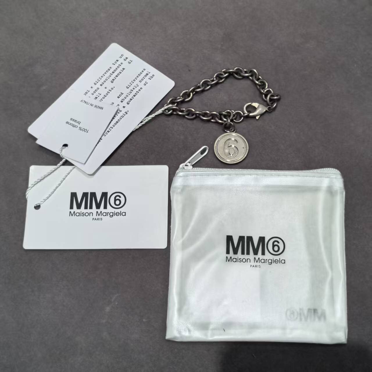 Maison Margiela New MM6 by Maison Margiela Silver Bracelet Unisex Size ONE SIZE - 9 Thumbnail