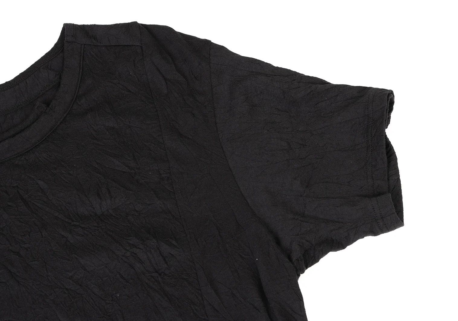 Yohji Yamamoto Washed Slit T-Shirt in Black, Size 3 Size US L / EU 52-54 / 3 - 4 Thumbnail