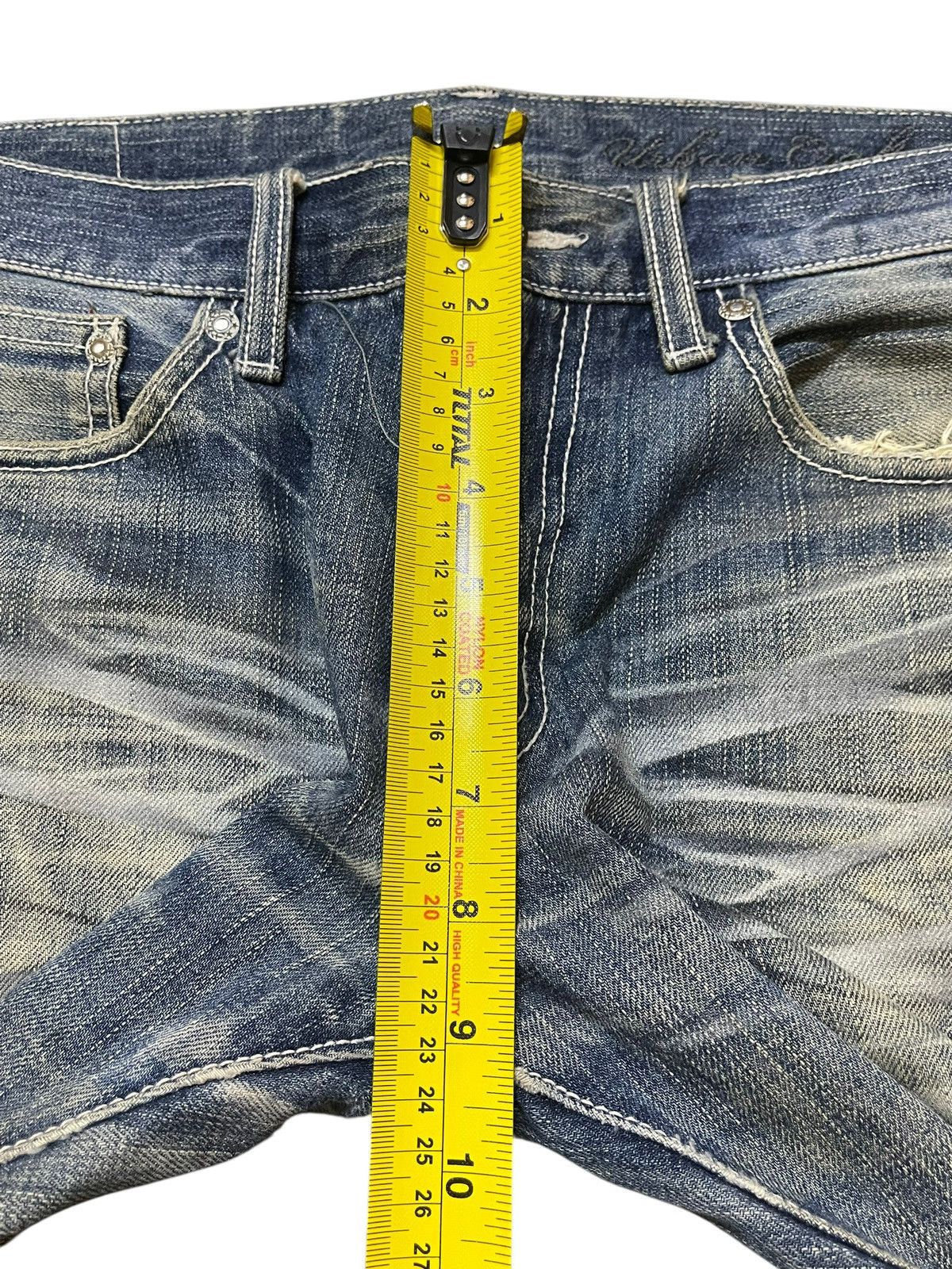 If Six Was Nine Vintage Japanese Brand Claw Mark Wash Style Jeans Size US 32 / EU 48 - 15 Thumbnail