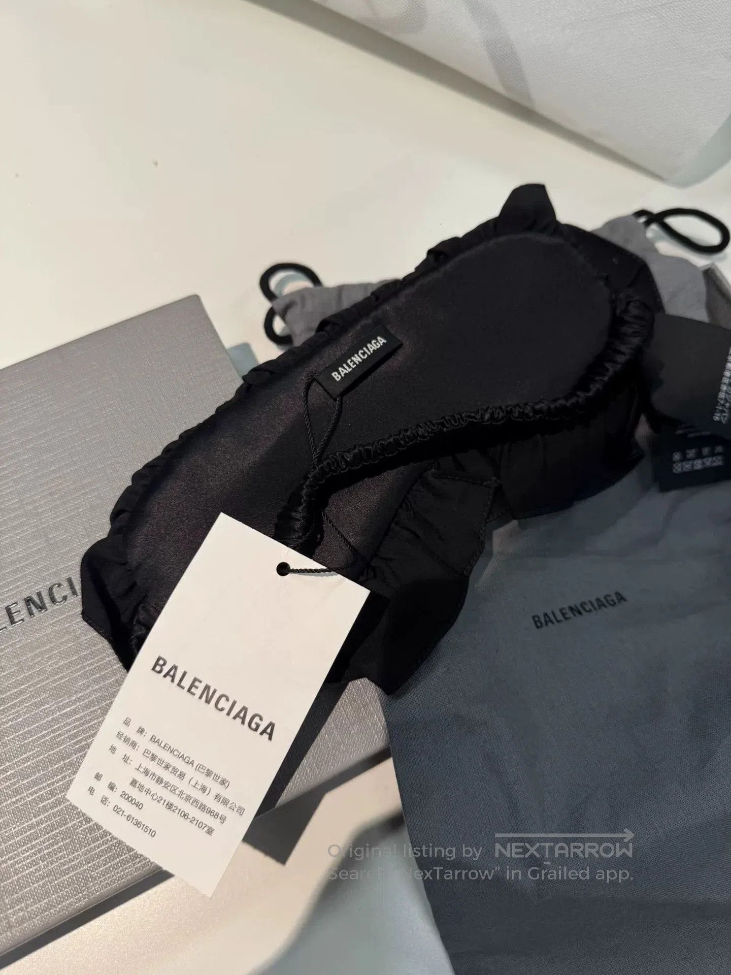 Balenciaga Balenciaga Lace Eye Mask. Size ONE SIZE - 3 Thumbnail