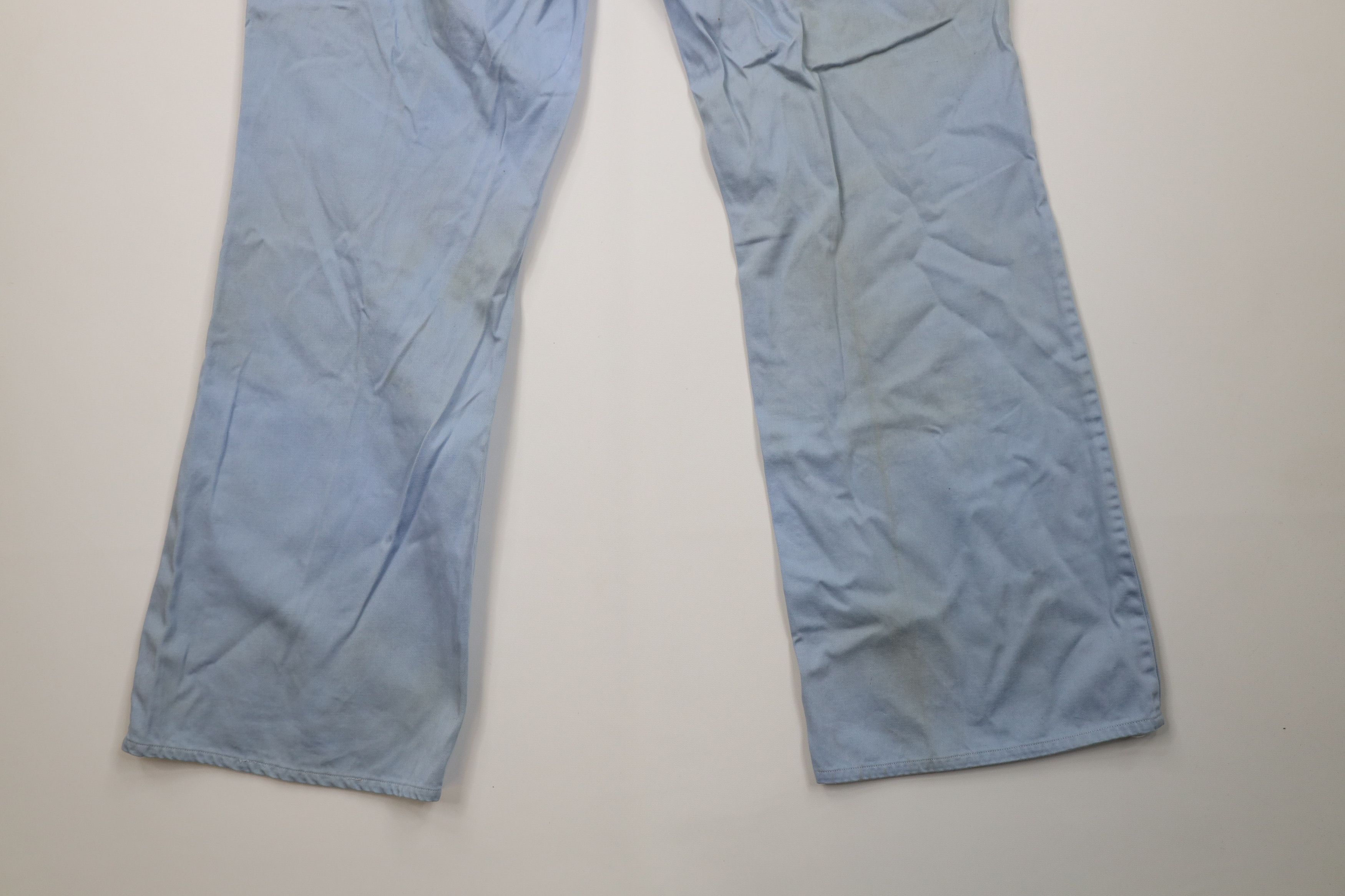 Vintage Vintage 70s Streetwear Bell Bottoms Pants Carolina Blue Size US 38 / EU 54 - 13 Thumbnail
