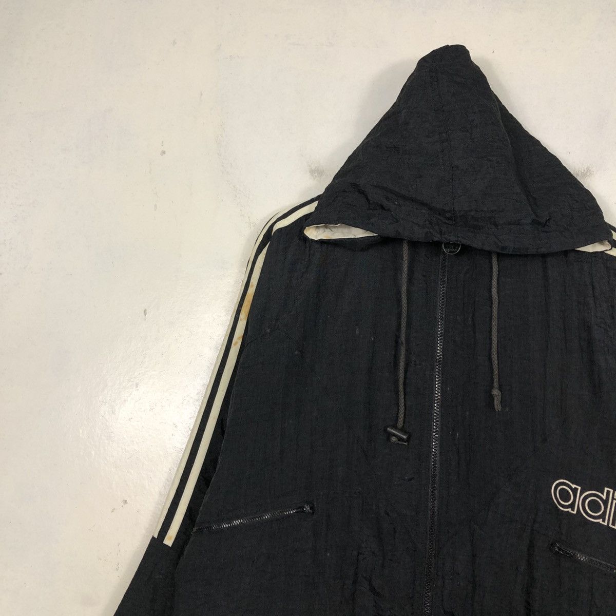 Adidas 📌Vintage Zipper Hoodie Jacket Adidas Big Logo Size US M / EU 48-50 / 2 - 9 Thumbnail