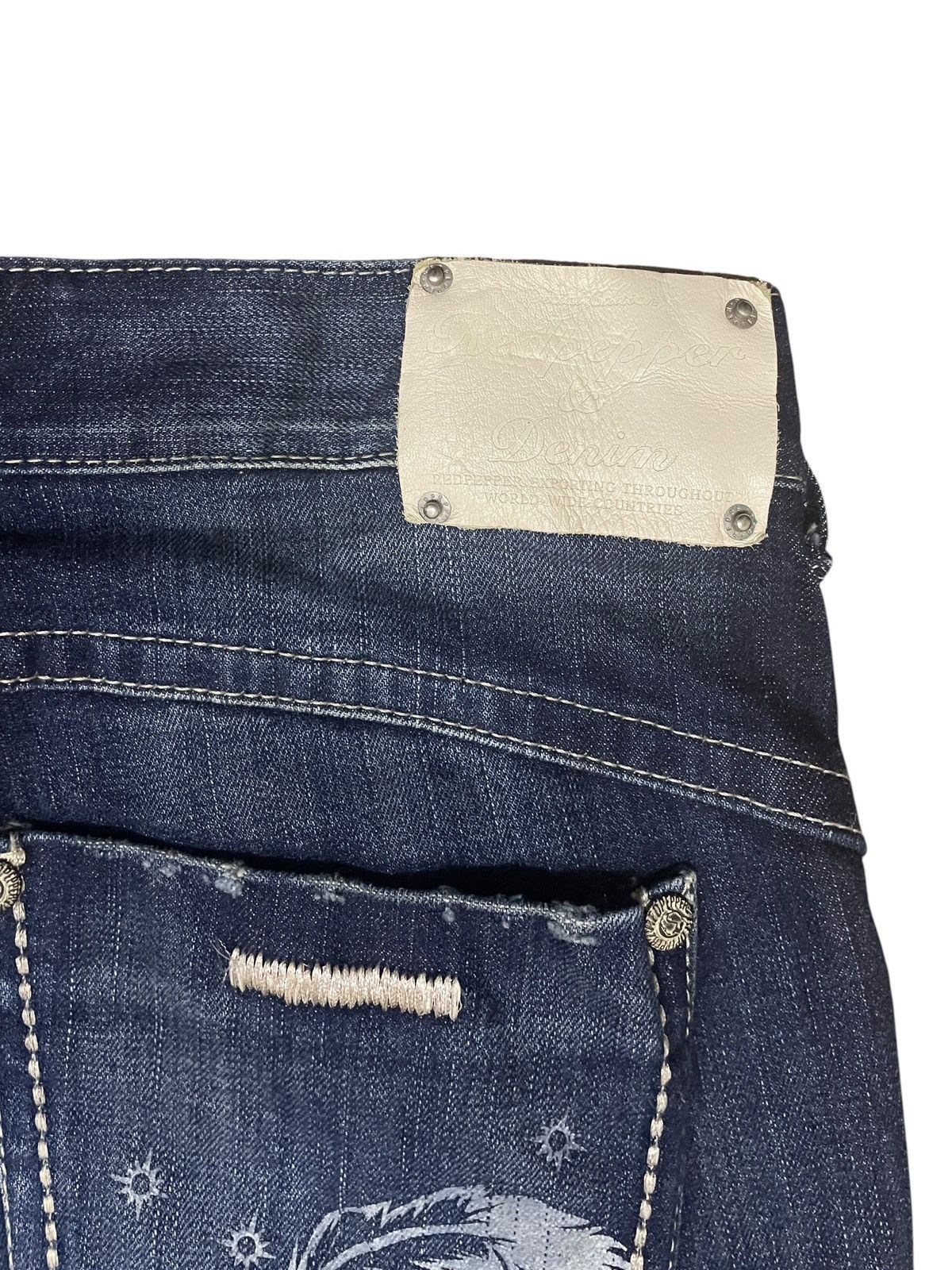 Japanese Brand Rare Vintage Japanese Brand Red Pepper Flared Jeans 1990s Size US 32 / EU 48 - 7 Thumbnail
