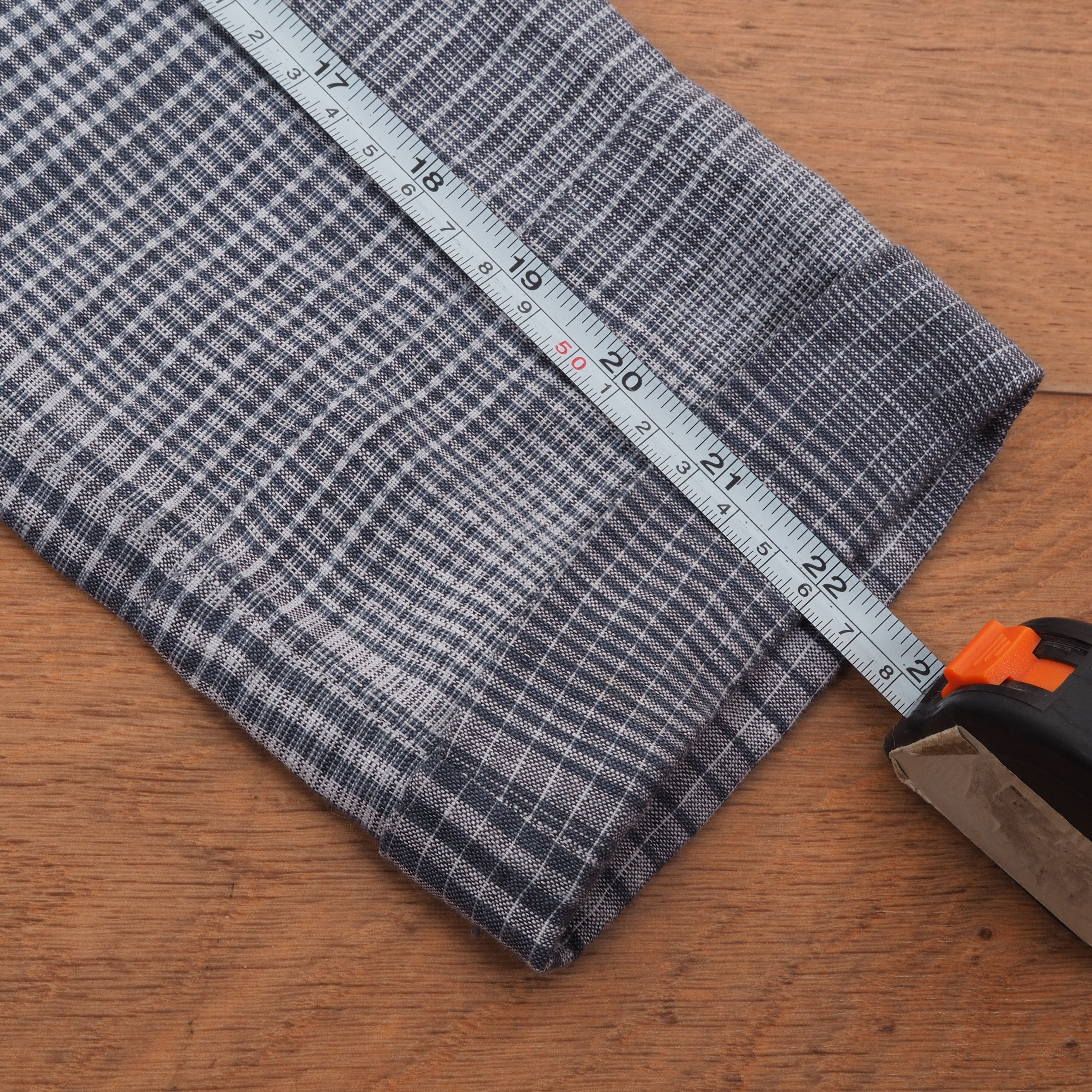 Designer × Rundholz × Sarah Pacini Oska Lightweight Gray Blue Check Linen Coat Jacket Size XS / US 0-2 / IT 36-38 - 9 Thumbnail