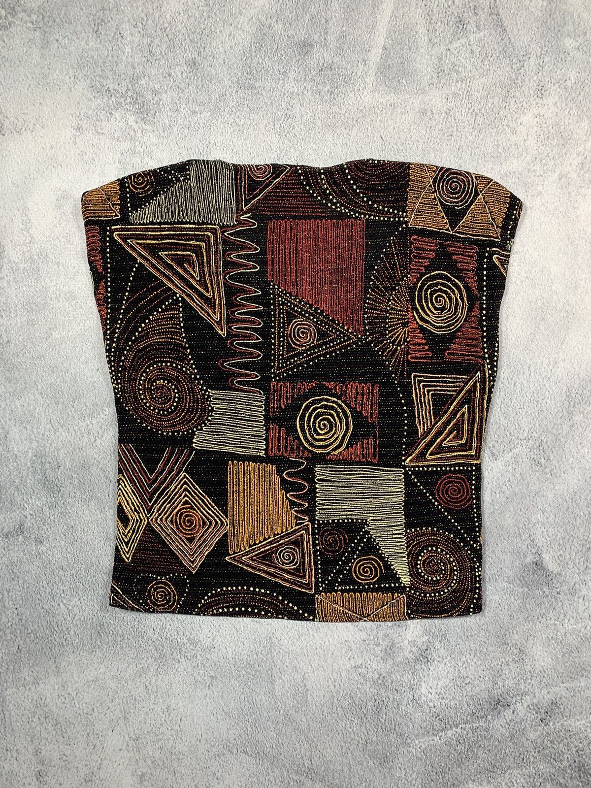 Japanese Brand × Vintage VintageY2K Geometric Japanese abstract tank top retro style Size S / US 4 / IT 40 - 6 Thumbnail