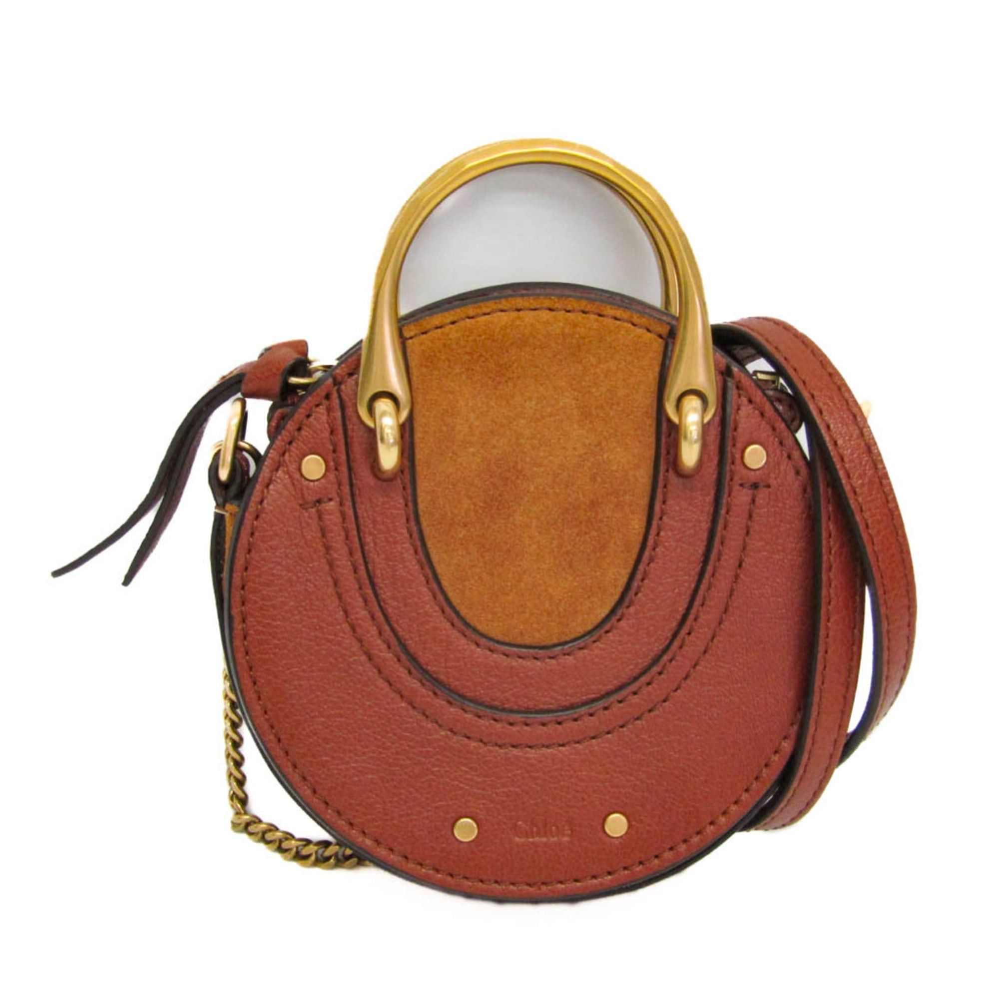 Chloe Chloé Pixie Women's Leather,Suede Shoulder Bag Brown Size ONE SIZE - 1 Thumbnail