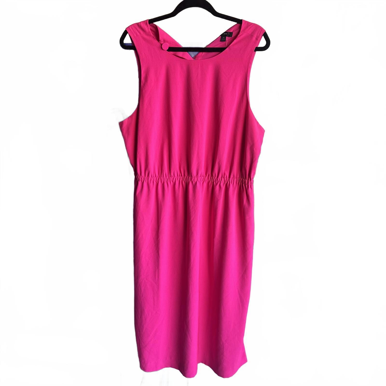 J.Crew J.Crew Women's Pink Dress - Size 16 Size XXL / US 16-18 / IT 52-54 - 1 Thumbnail