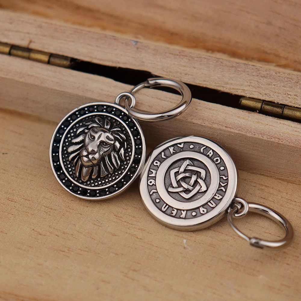Jewelry Lion Head Earring Size ONE SIZE - 6 Thumbnail