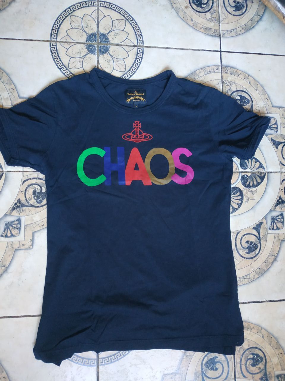 Vivienne Westwood Vivienne Westwood Anglomania "CHAOS" T-Shirt Black Organic Size US M / EU 48-50 / 2 - 1 Thumbnail