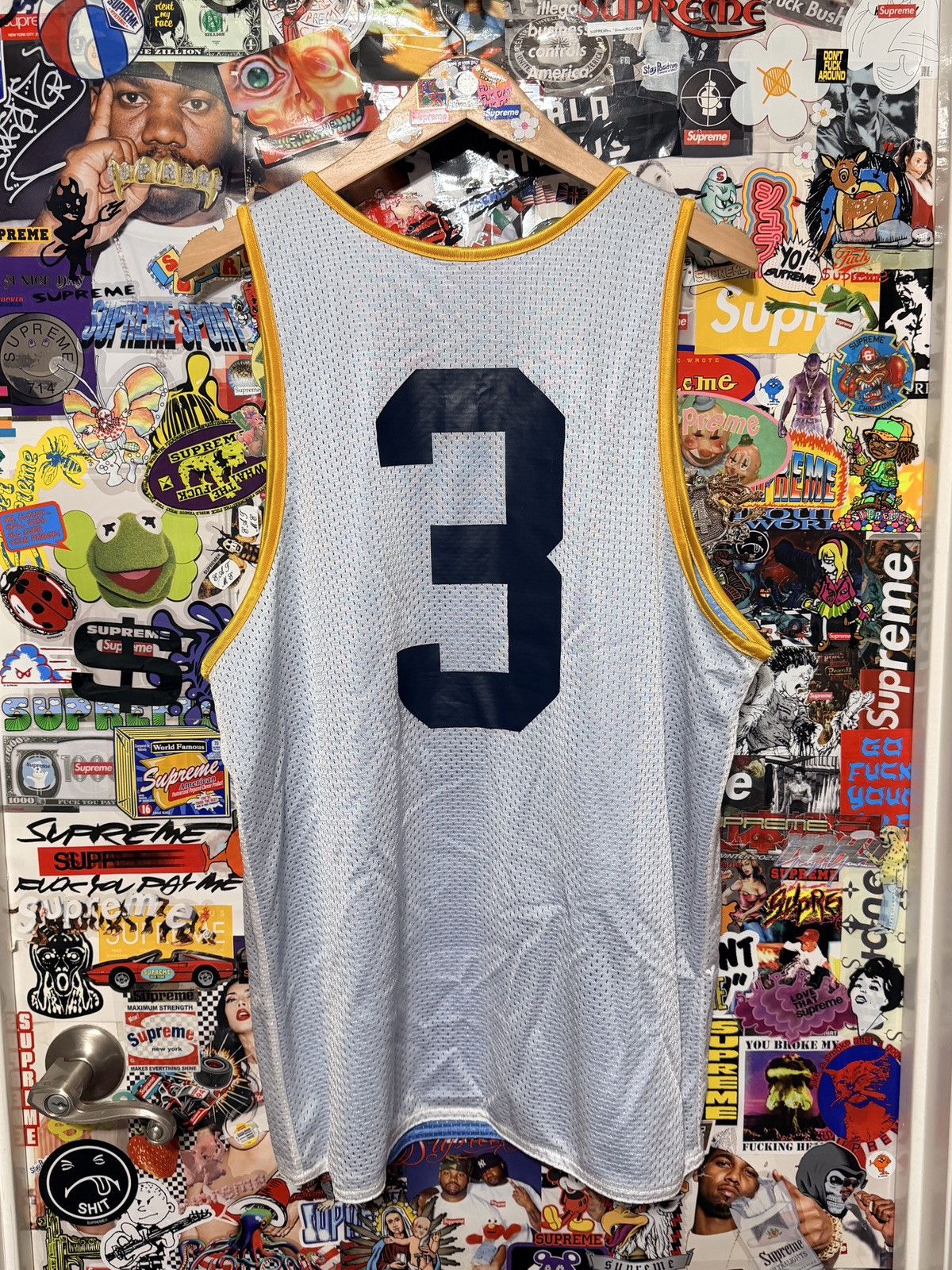 Supreme DSWT 2005 Supreme Mesh Tank Basketball Jersey Reversible MED Size US M / EU 48-50 / 2 - 2 Thumbnail