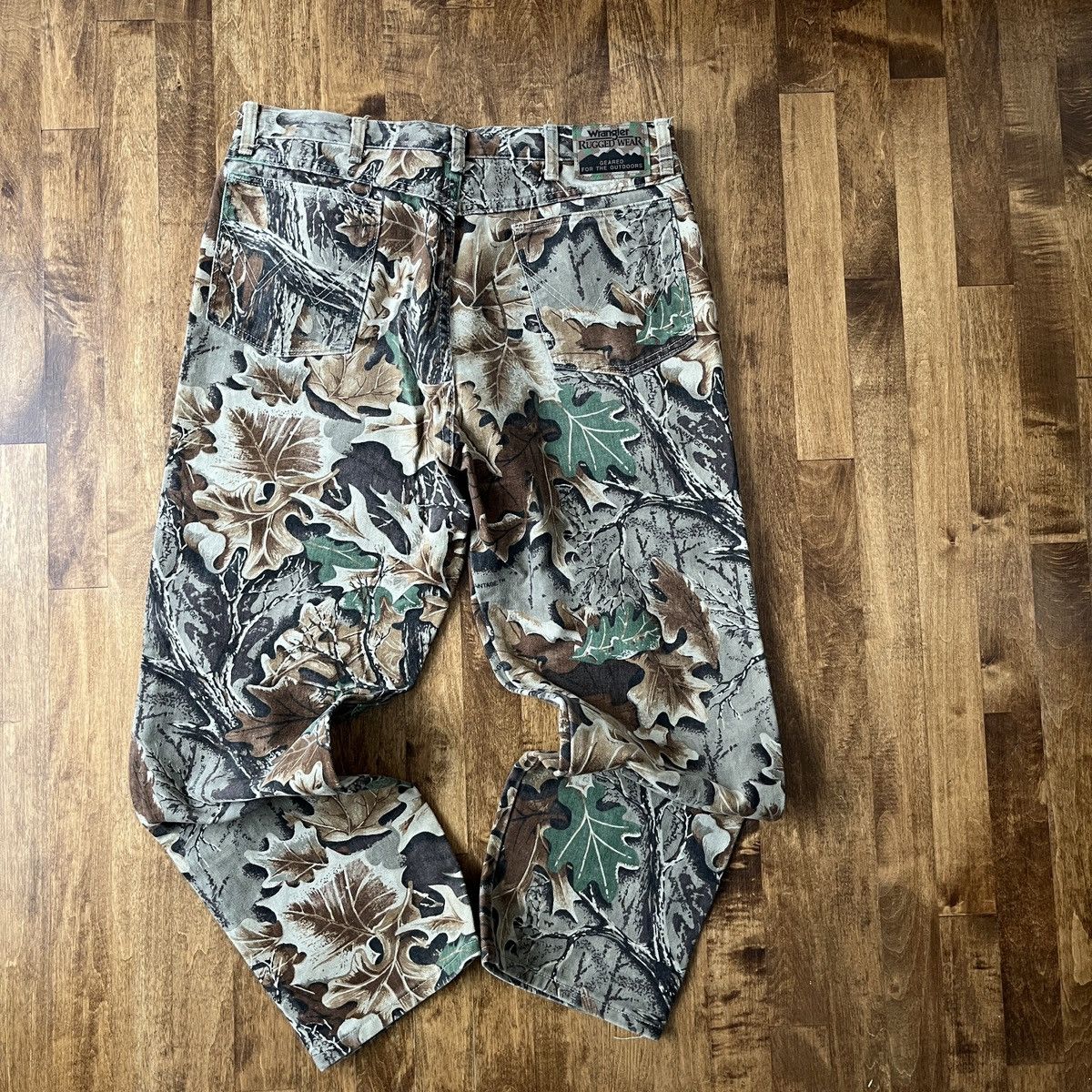 Vintage × Wrangler 1980s Wrangler Rugged Wear Camo Pants Size US 36 / EU 52 - 3 Thumbnail