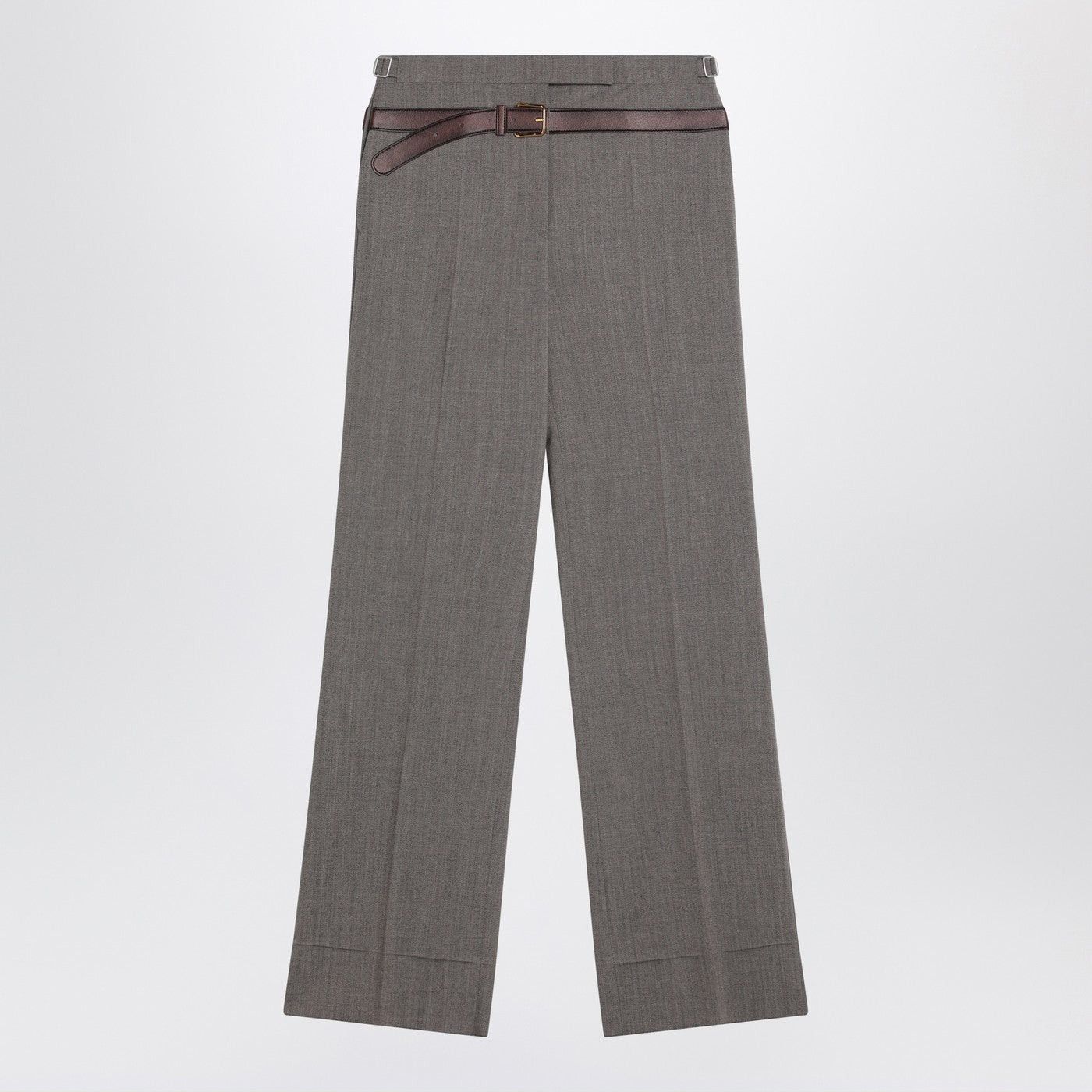 Prada Prada Wool Blend Trousers With Printed Belt Size 27" / US 4 / IT 40 - 1 Thumbnail