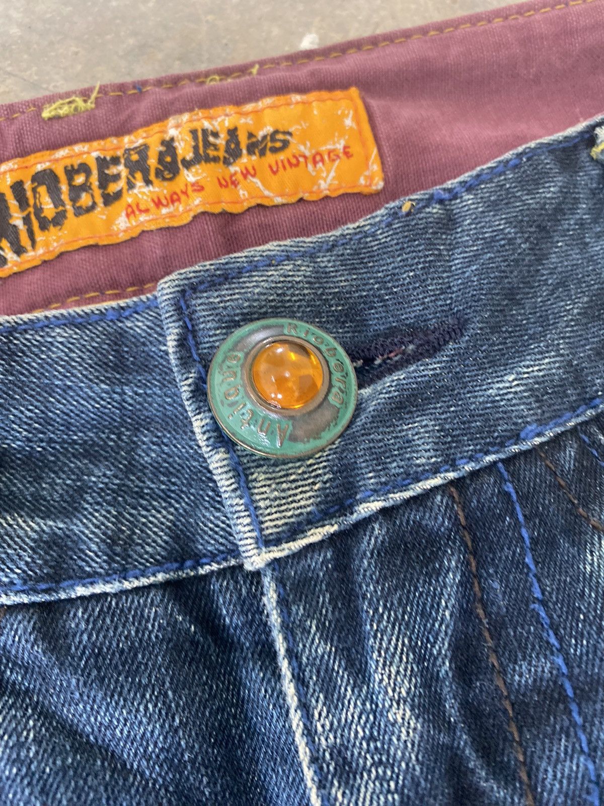 Hysteric Glamour Sick☠️ Riobera Jeans Flare Mud Wash Punk Grunge Lgb Size US 31 - 8 Thumbnail