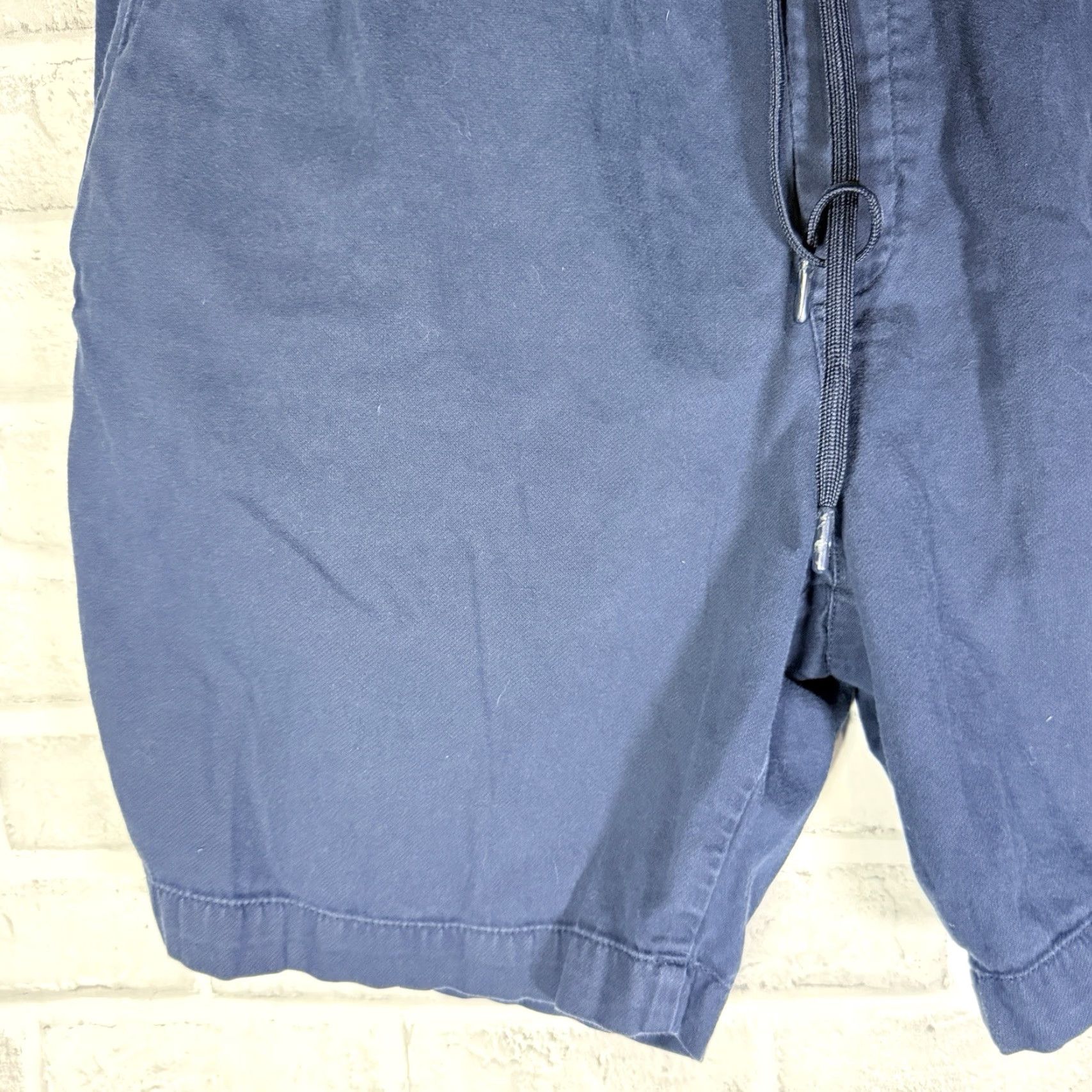 UNTUCKit UNTUCKit Cotton Linen Blend Drawstring Shorts Men L Blue Chino Casual (Mens) Size US 33 - 3 Thumbnail